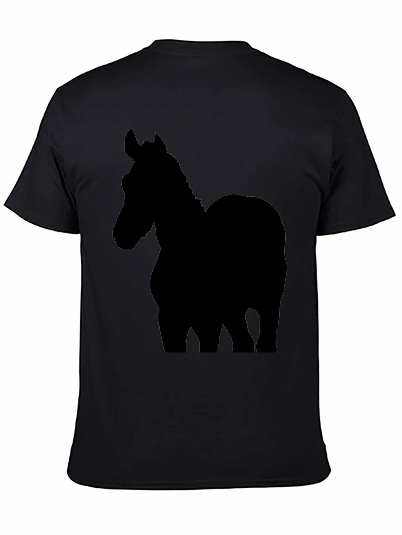 Black Horse Silhouette T-Shirt