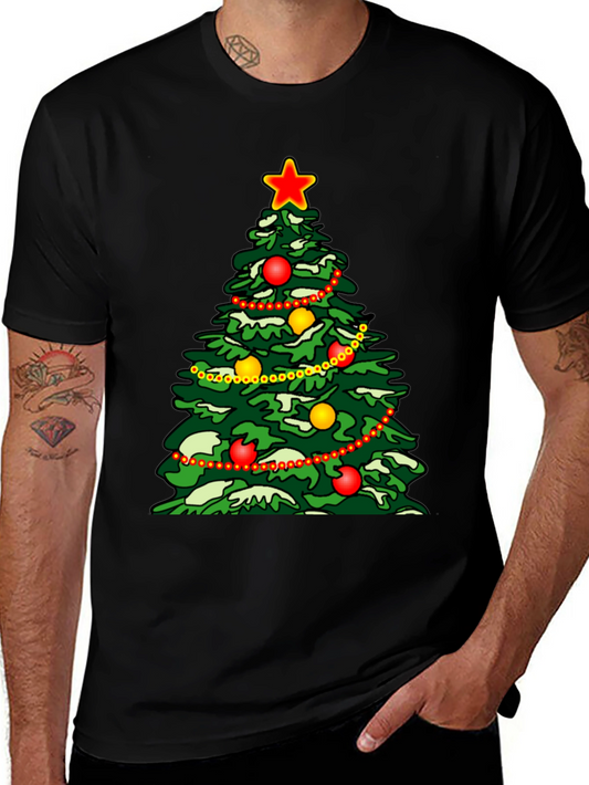 Christmas Tree Graphic Tee - Holiday Style