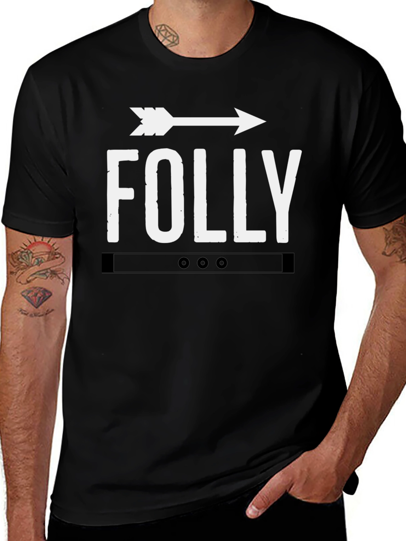 Folly Arrow Graphic Tee - Classic Black T-Shirt