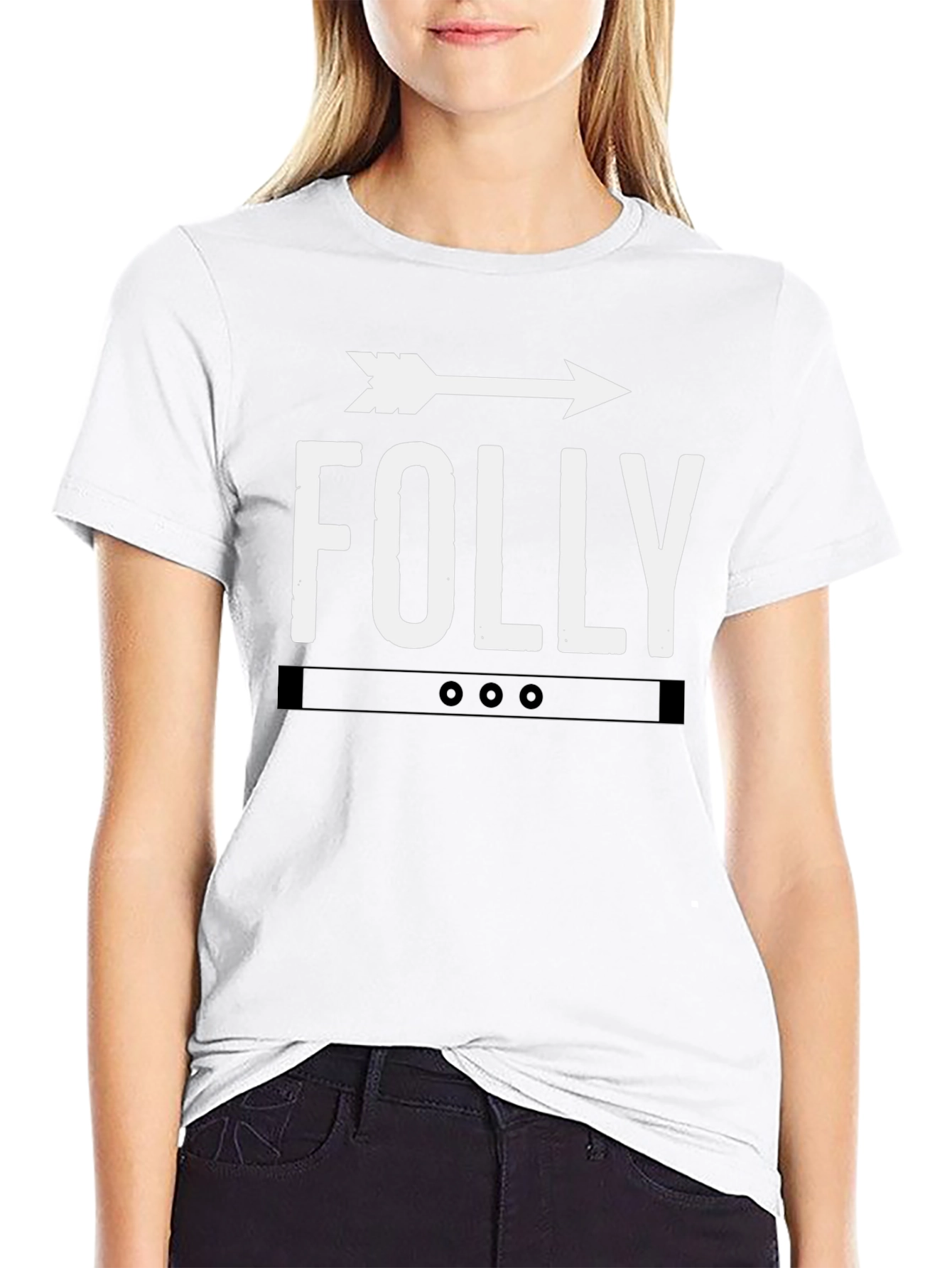 Folly Arrow Graphic Tee - Classic Black T-Shirt