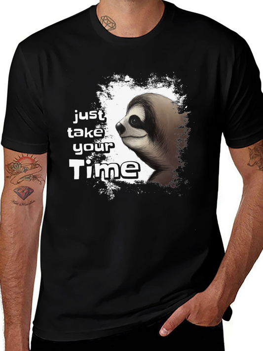 Just Take Your Time Sloth Graphic Tee