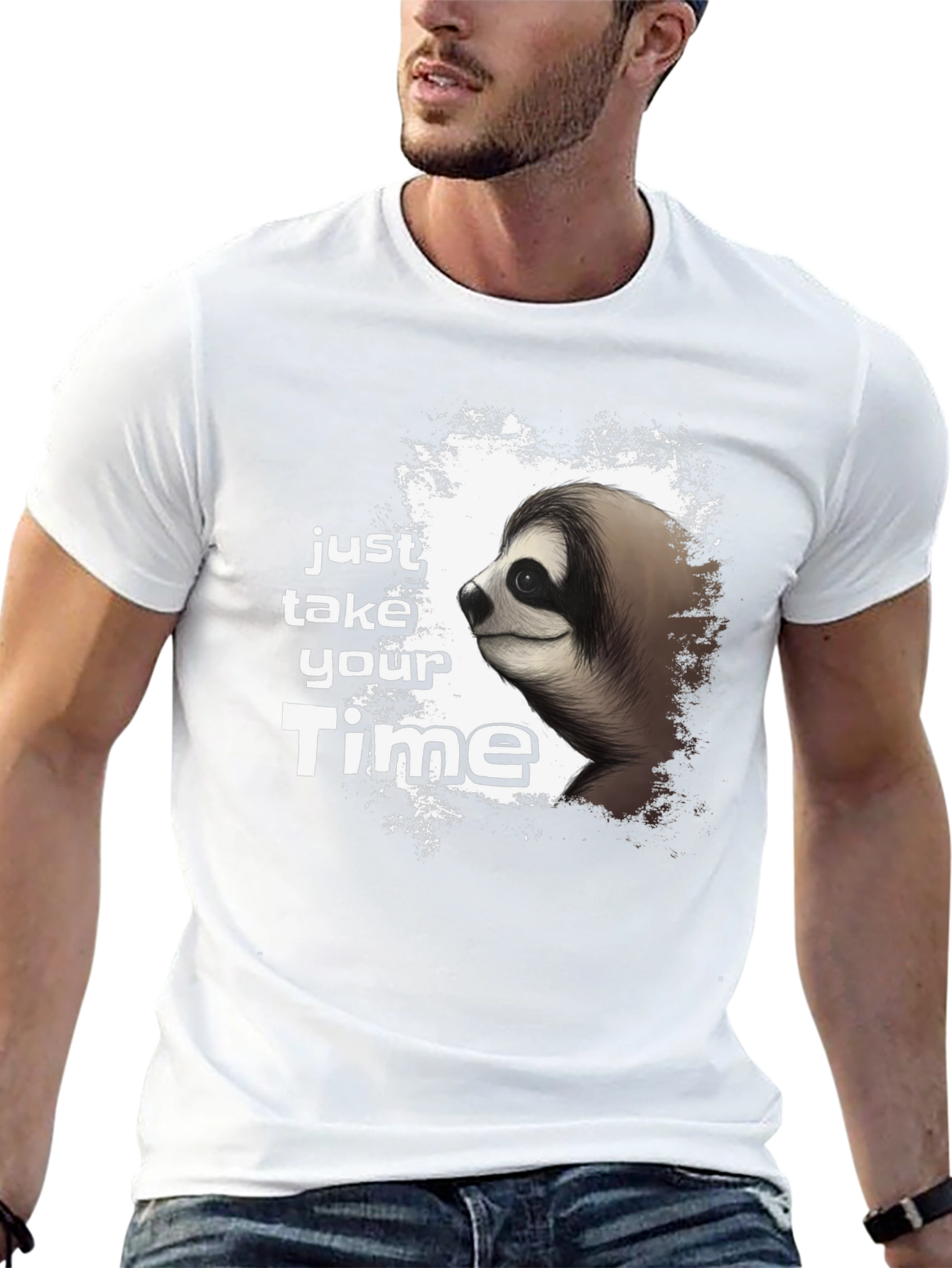 Just Take Your Time Sloth Graphic Tee