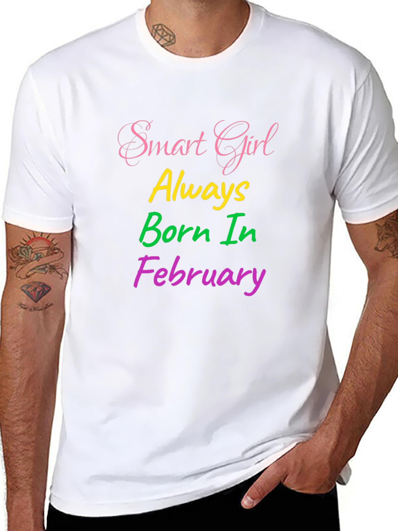 Smart Girl Born in February Graphic Tee