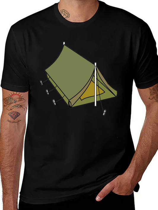 Camping Tent Graphic Tee - Adventure Ready Style