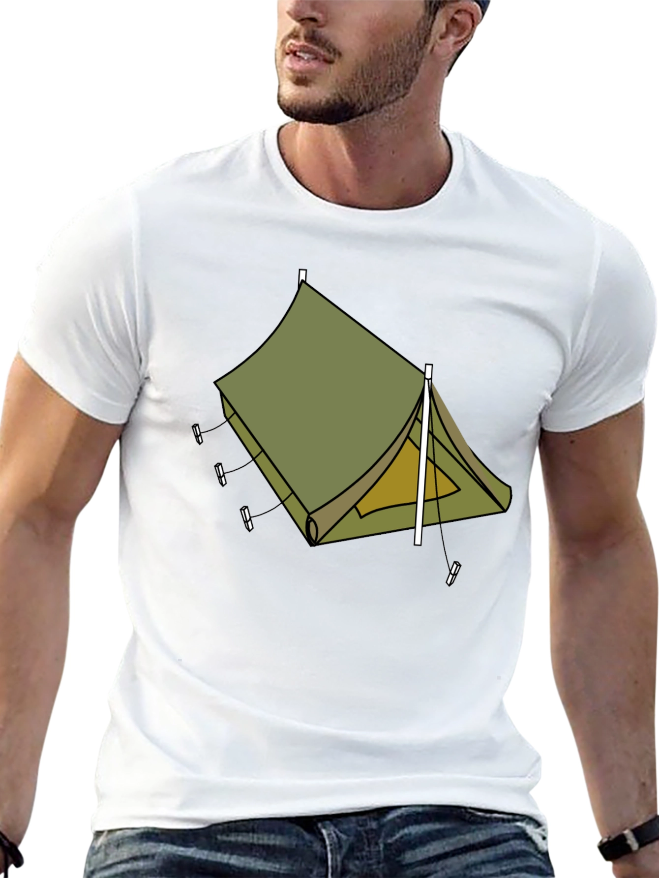 Camping Tent Graphic Tee - Adventure Ready Style