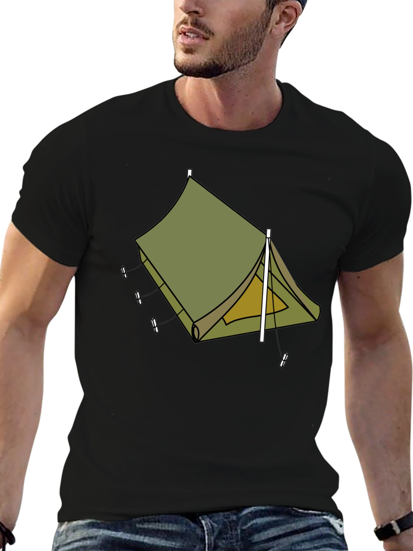 Camping Tent Graphic Tee - Adventure Ready Style