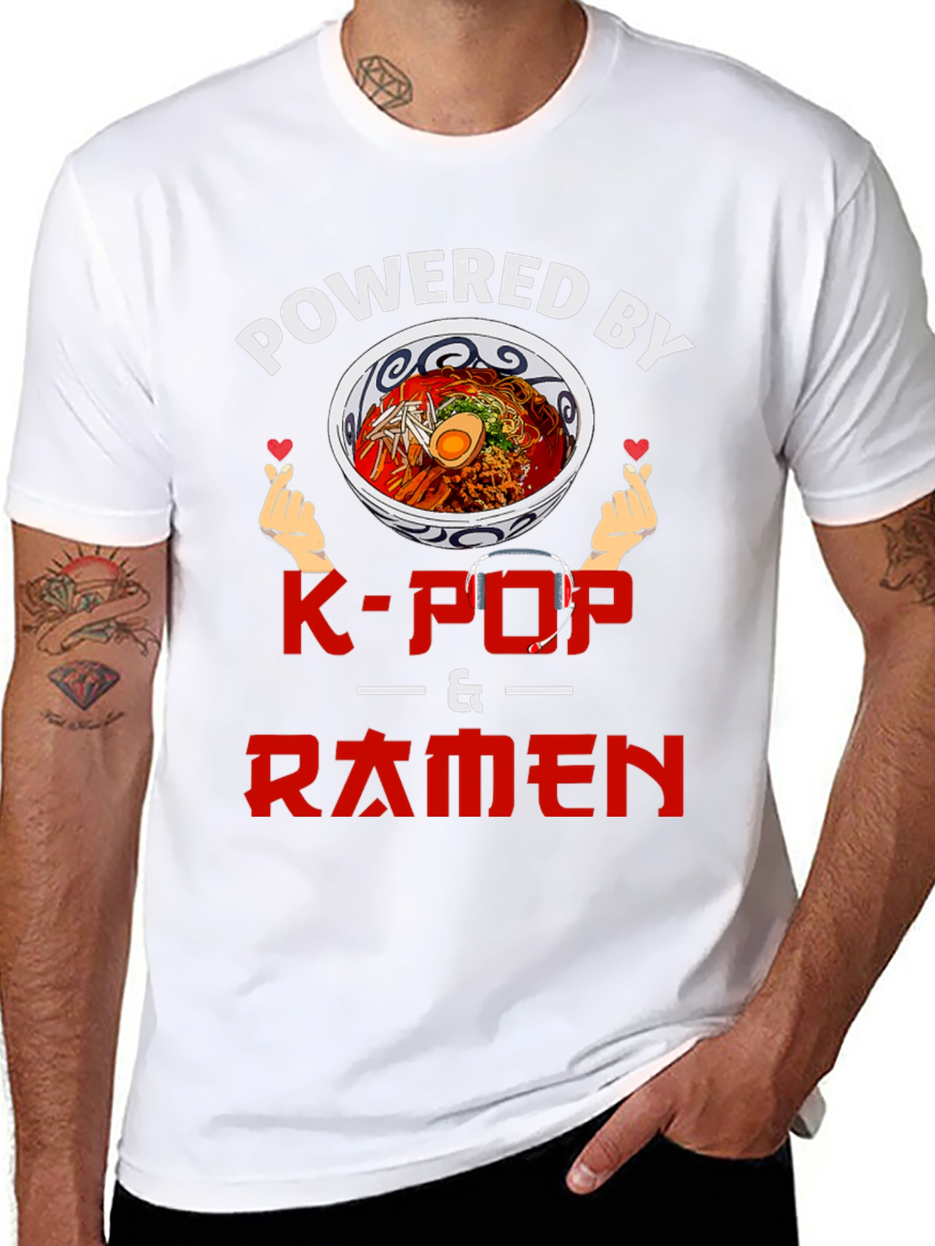 Powered By K-Pop & Ramen T-Shirt