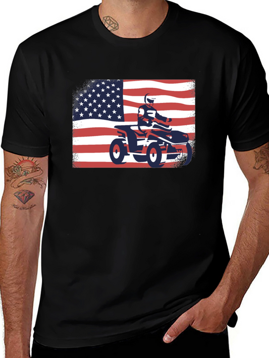 American Flag ATV Rider T-Shirt