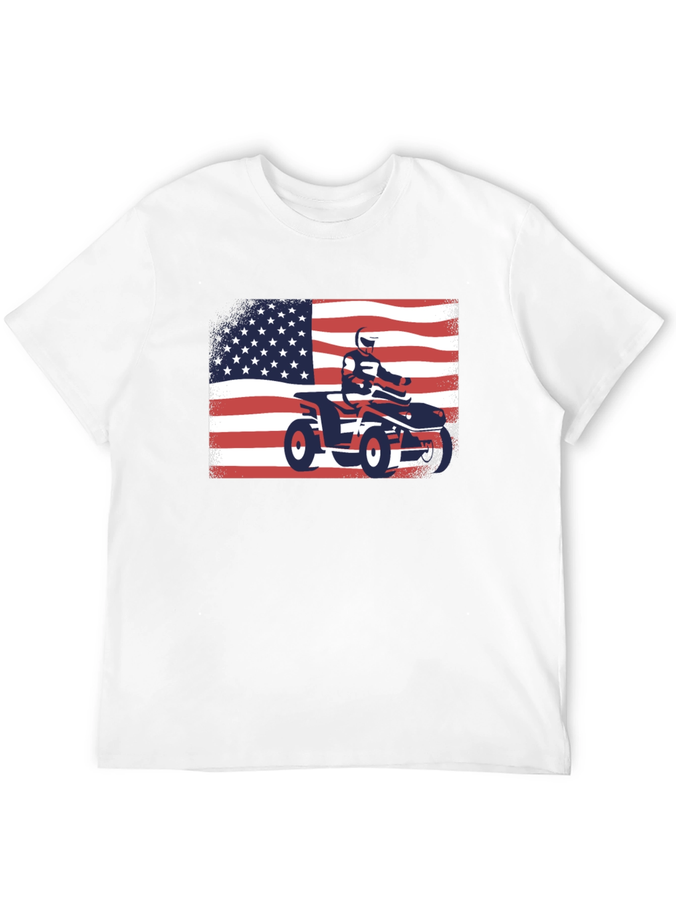 American Flag ATV Rider T-Shirt