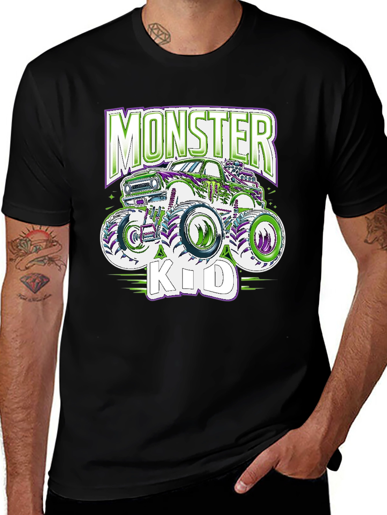 Monster Kid Truck Graphic T-Shirt