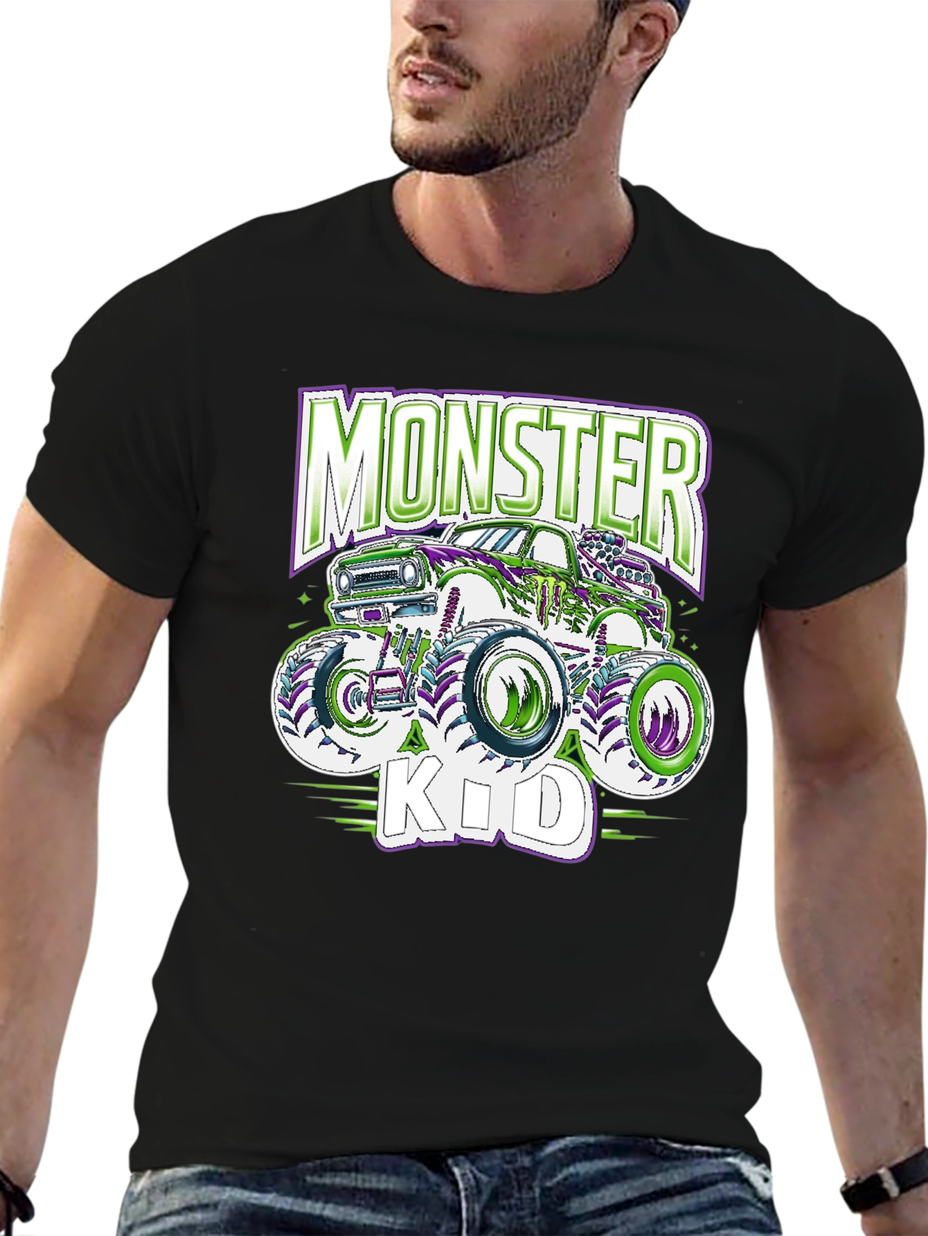 Monster Kid Truck Graphic T-Shirt