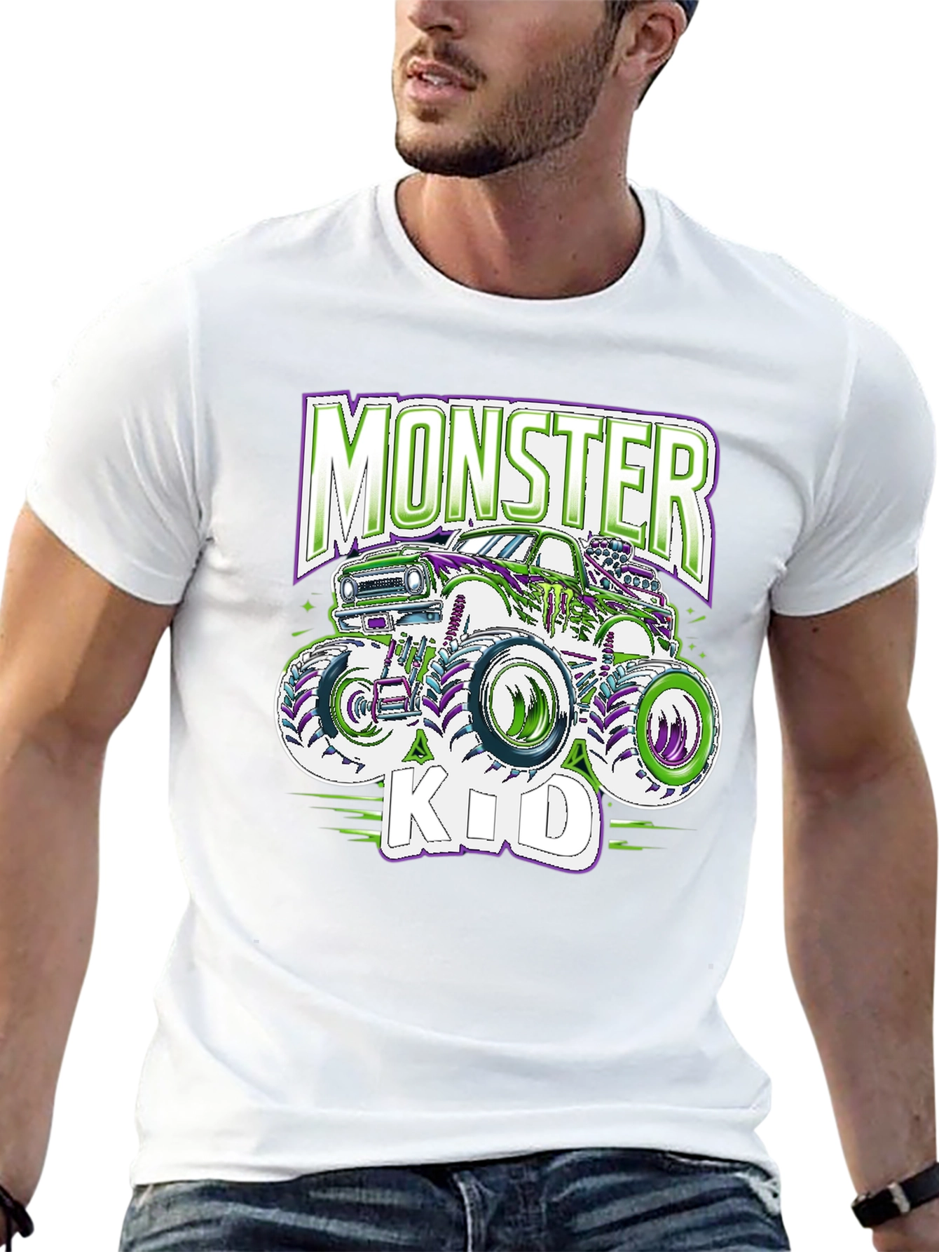 Monster Kid Truck Graphic T-Shirt