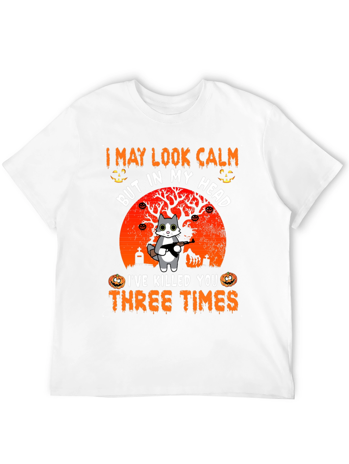 Calm Cat Halloween T-Shirt