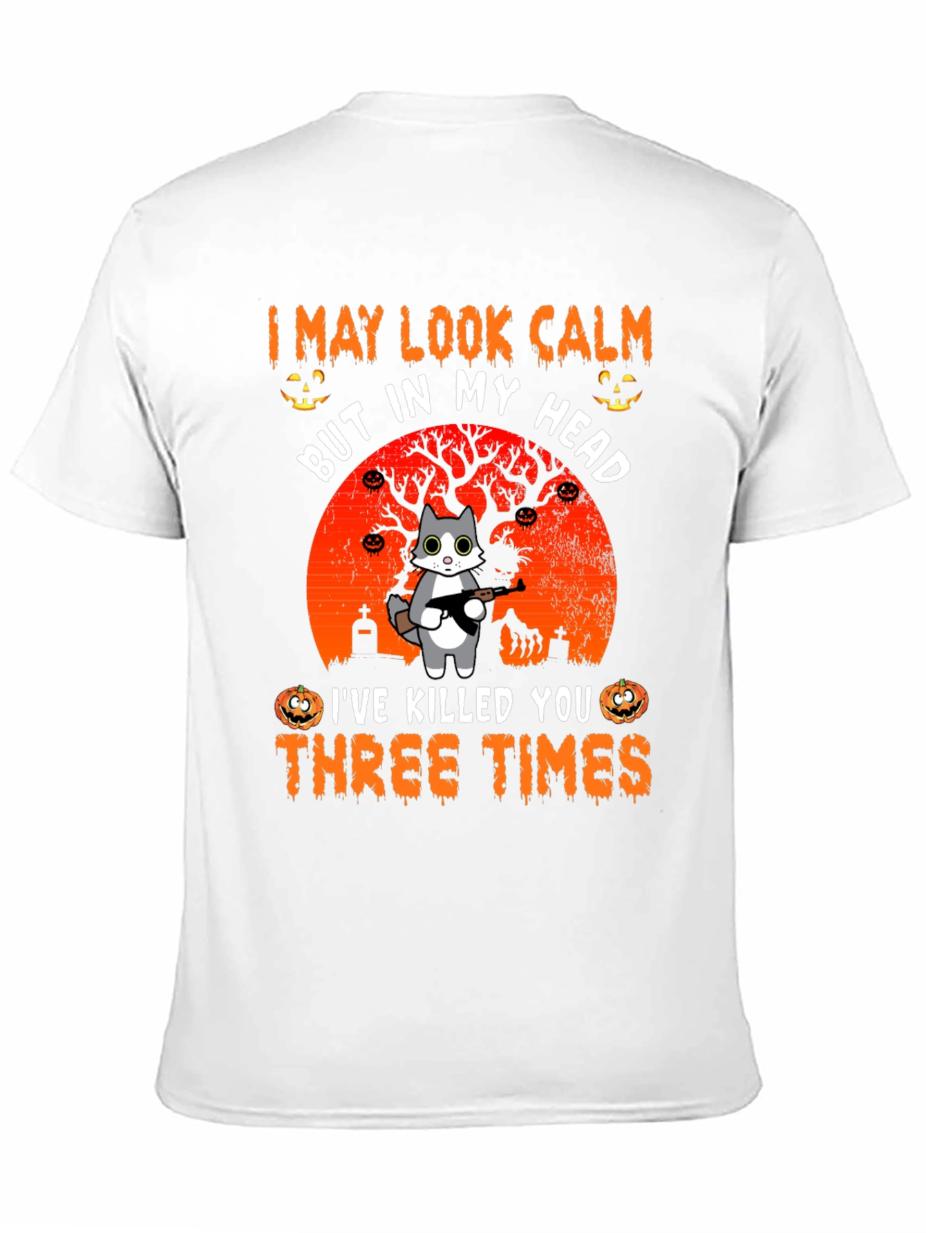 Calm Cat Halloween T-Shirt