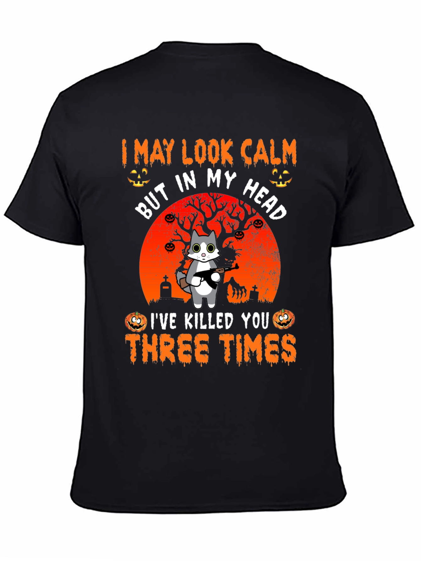 Calm Cat Halloween T-Shirt