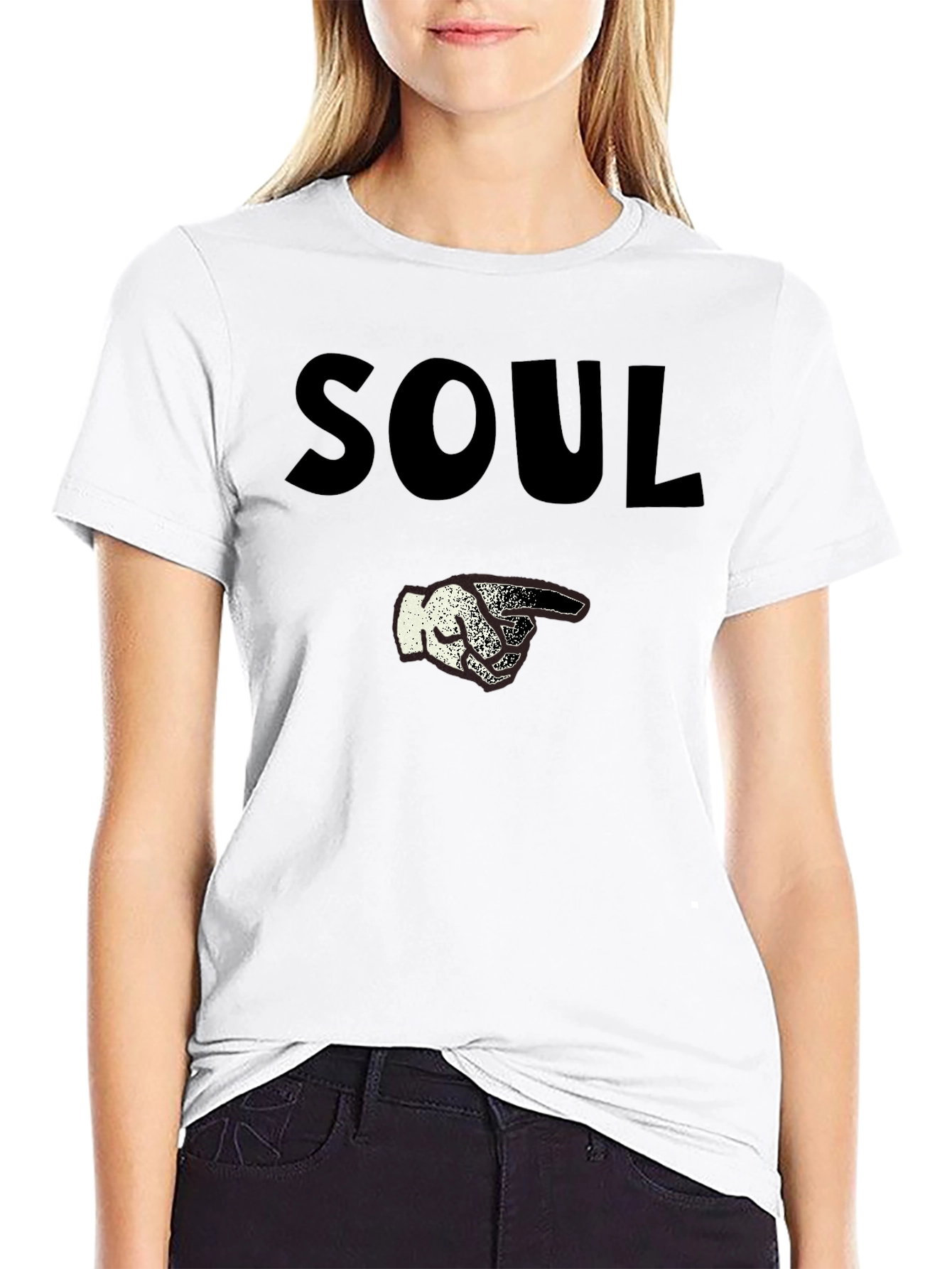Soul Pointing Hand Graphic Tee - Unique Casual Wear