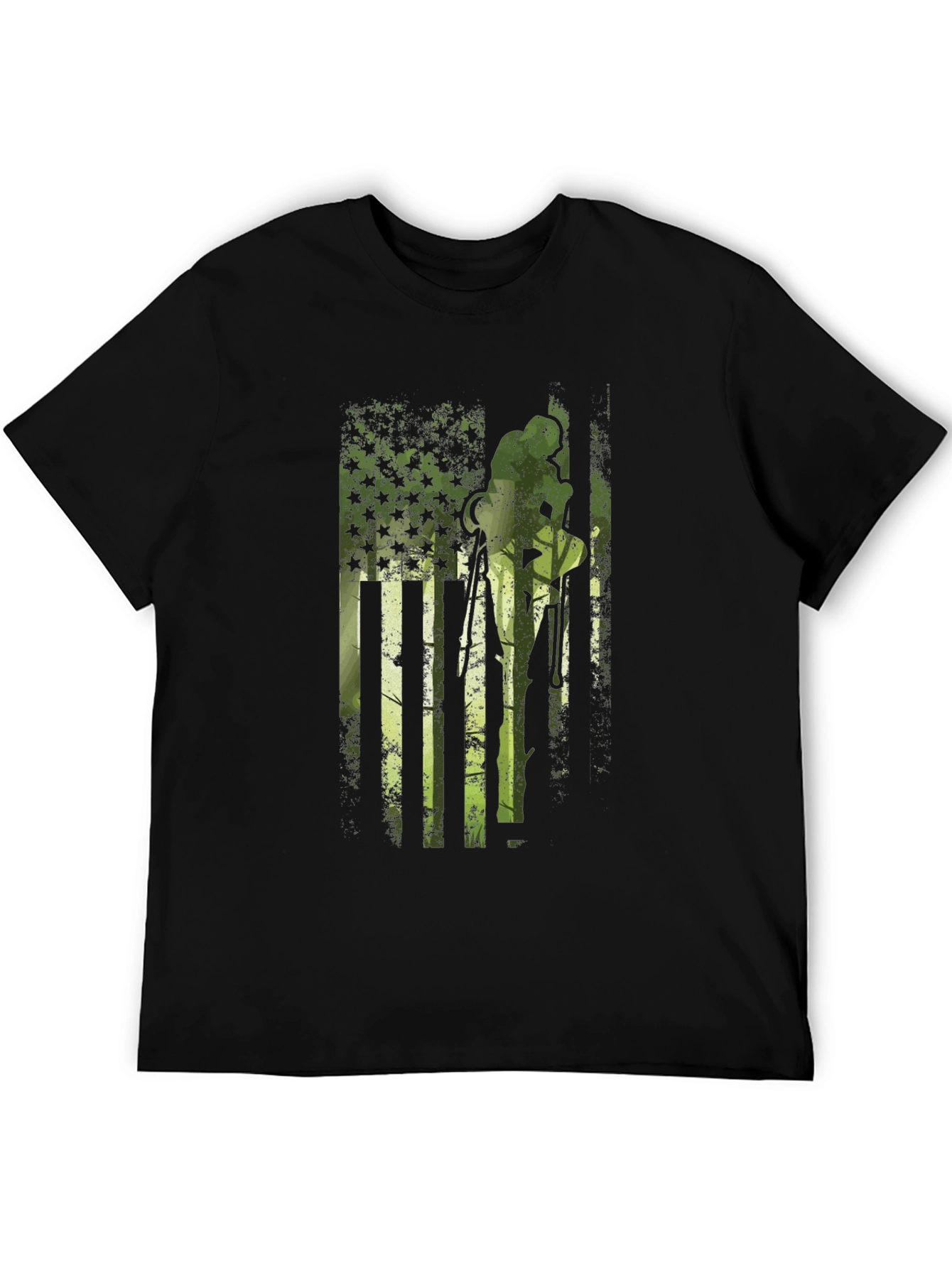 American Flag Dirt Bike T-Shirt