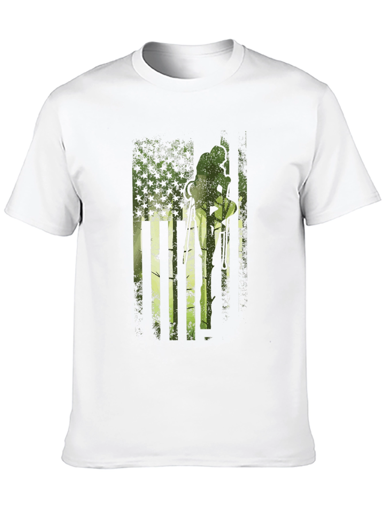 American Flag Dirt Bike T-Shirt