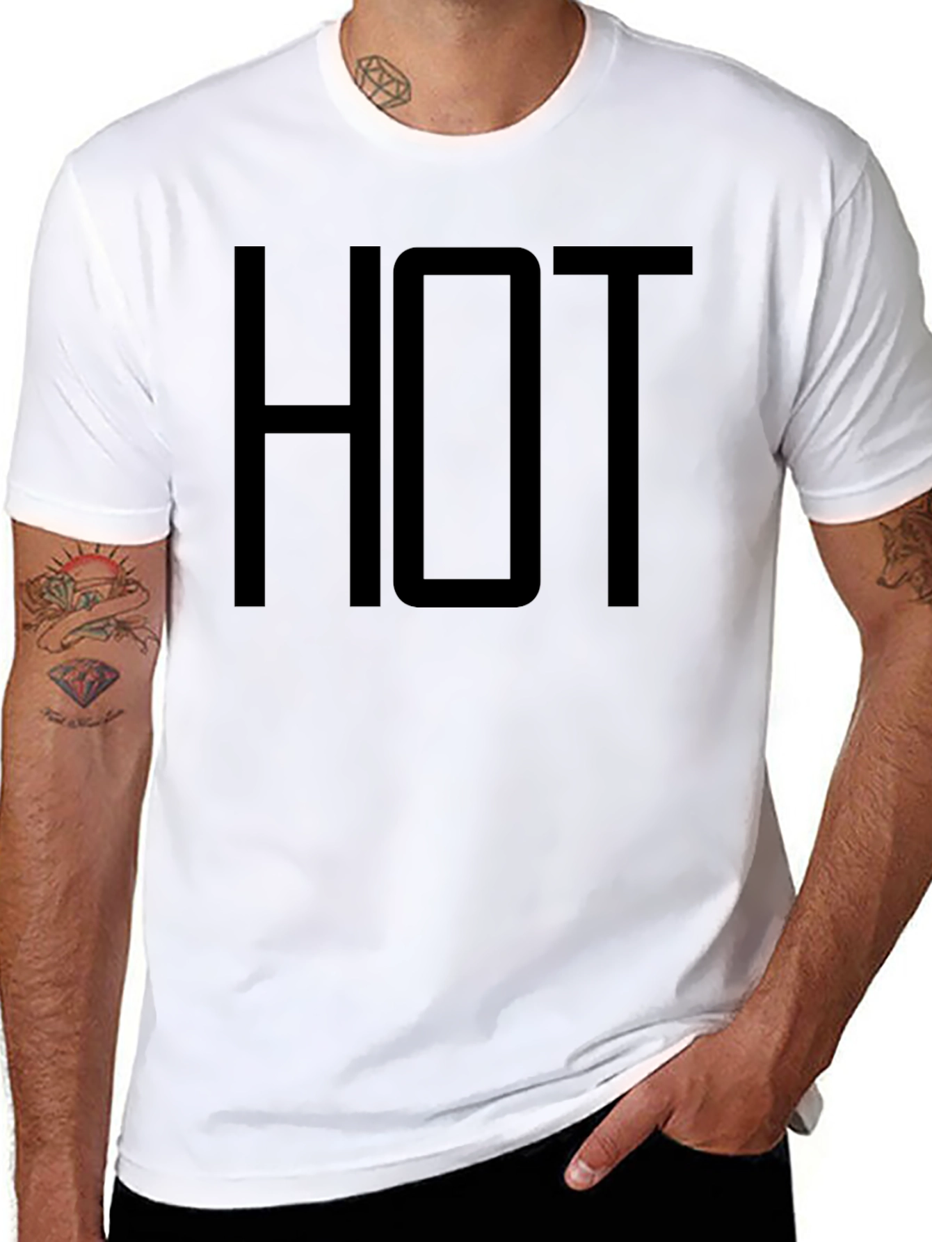 Mens HOT Graphic Tee - Stylish Casual Shirt