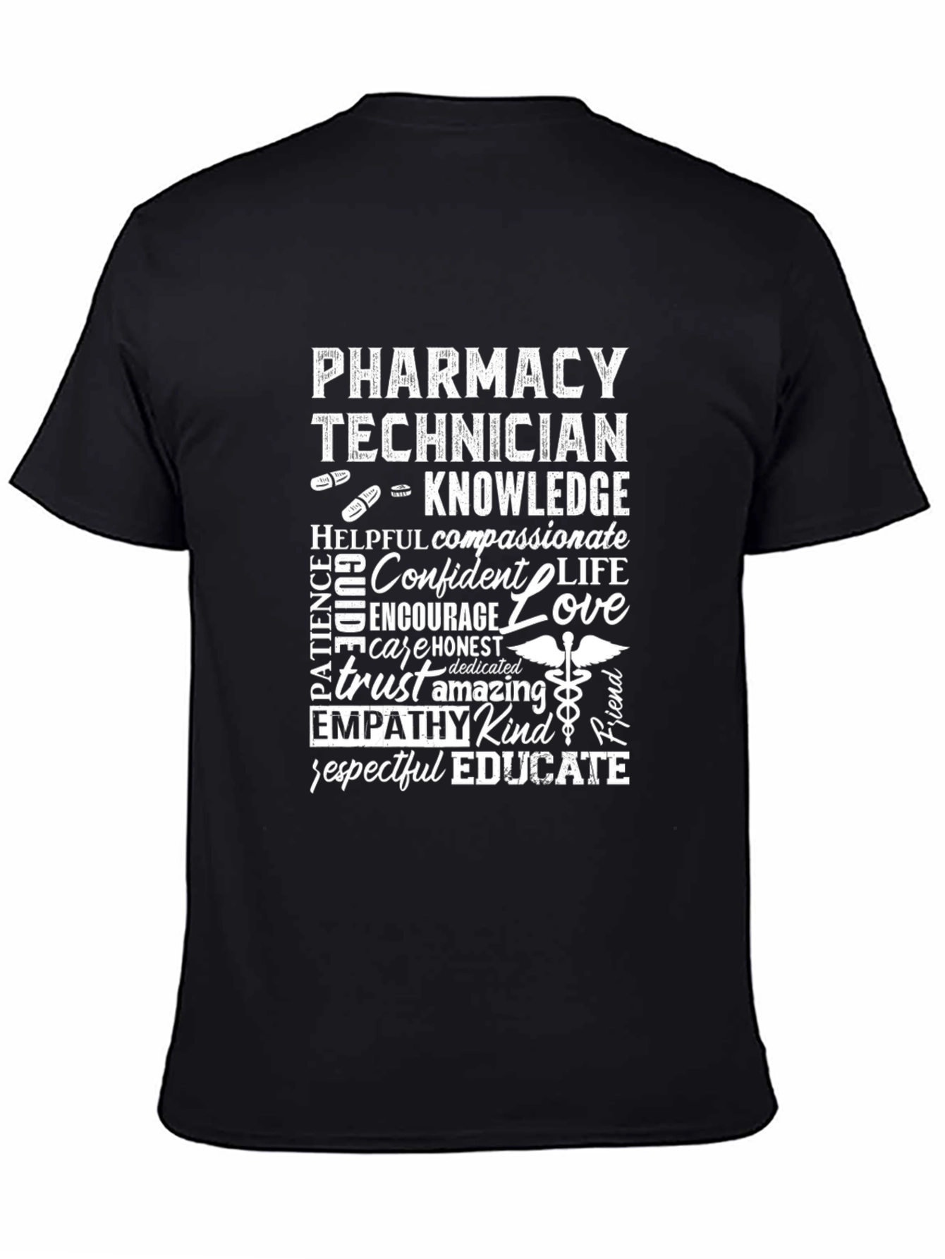 Pharmacy Technician Word Art T-Shirt