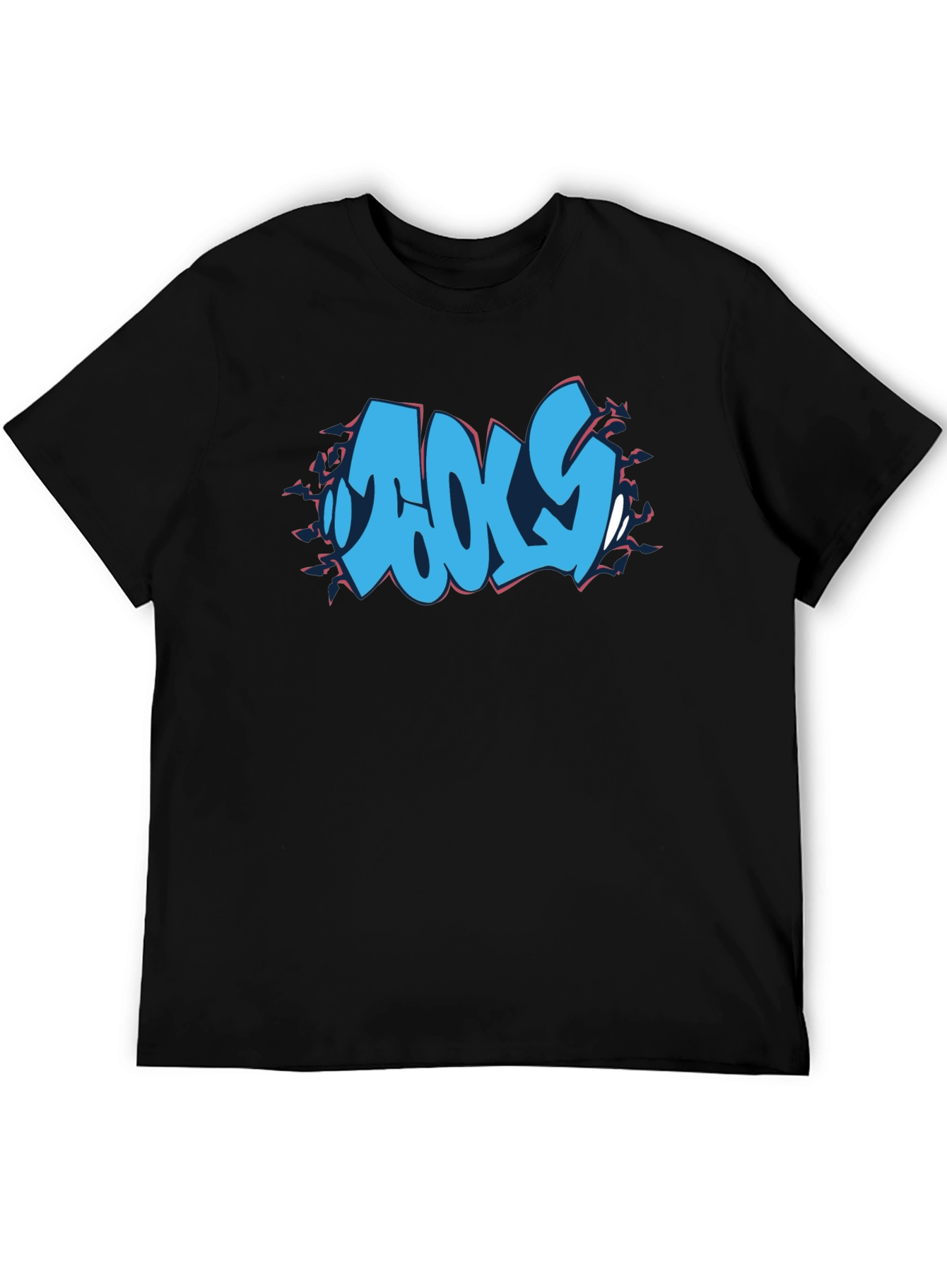Cool Graphic Print Black T-Shirt