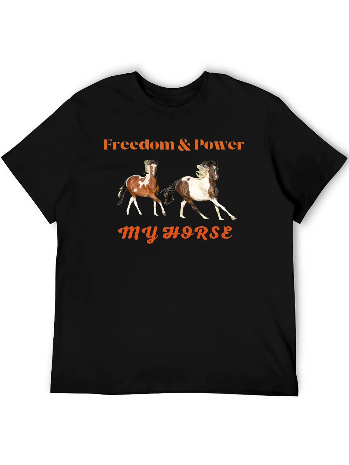 Freedom & Power Horse Graphic T-Shirt