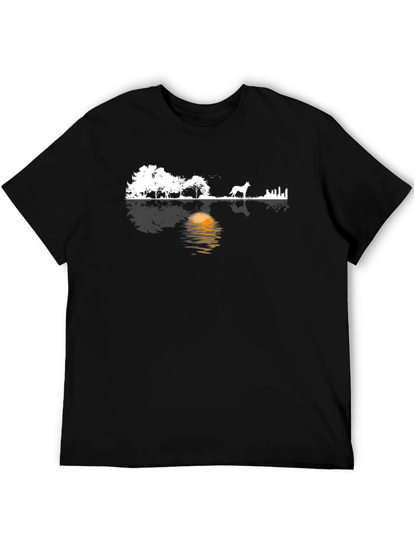 Silhouette Landscape Graphic Tee - Modern Style