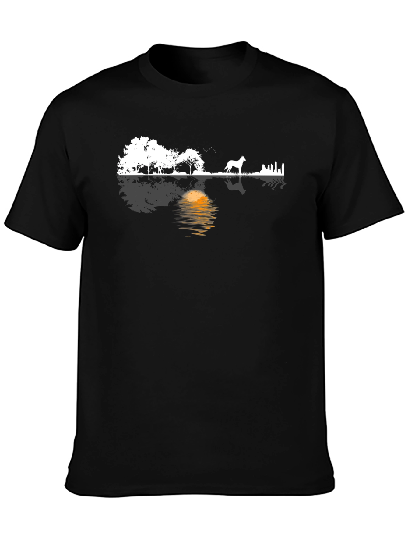 Silhouette Landscape Graphic Tee - Modern Style