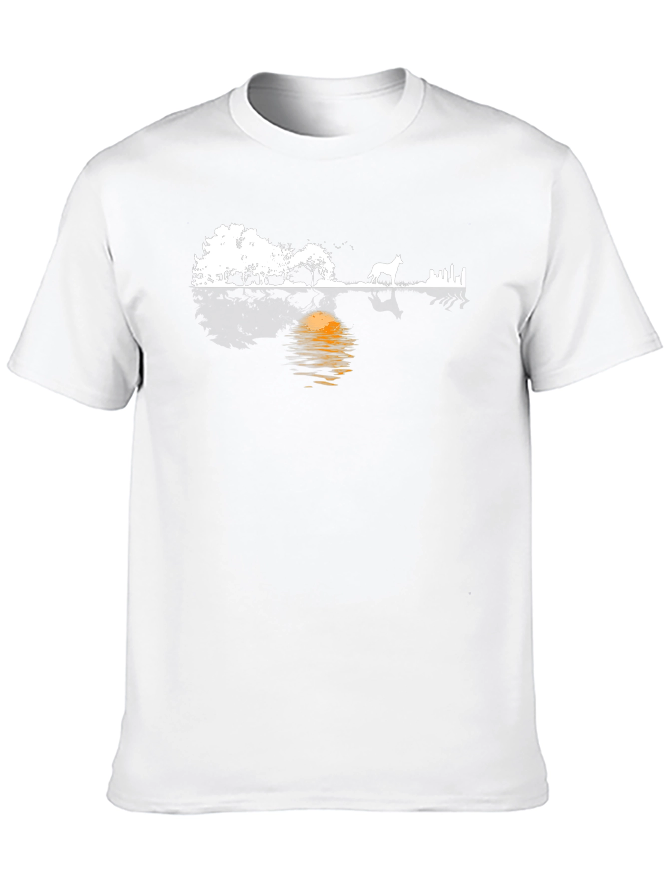 Silhouette Landscape Graphic Tee - Modern Style