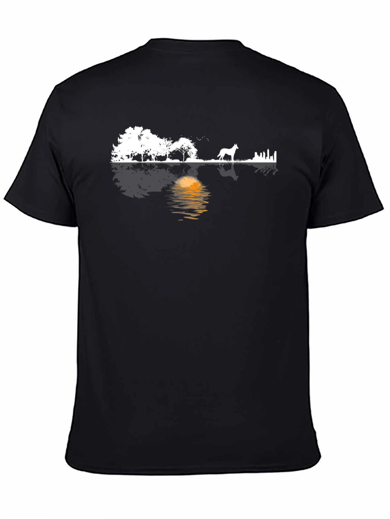 Silhouette Landscape Graphic Tee - Modern Style