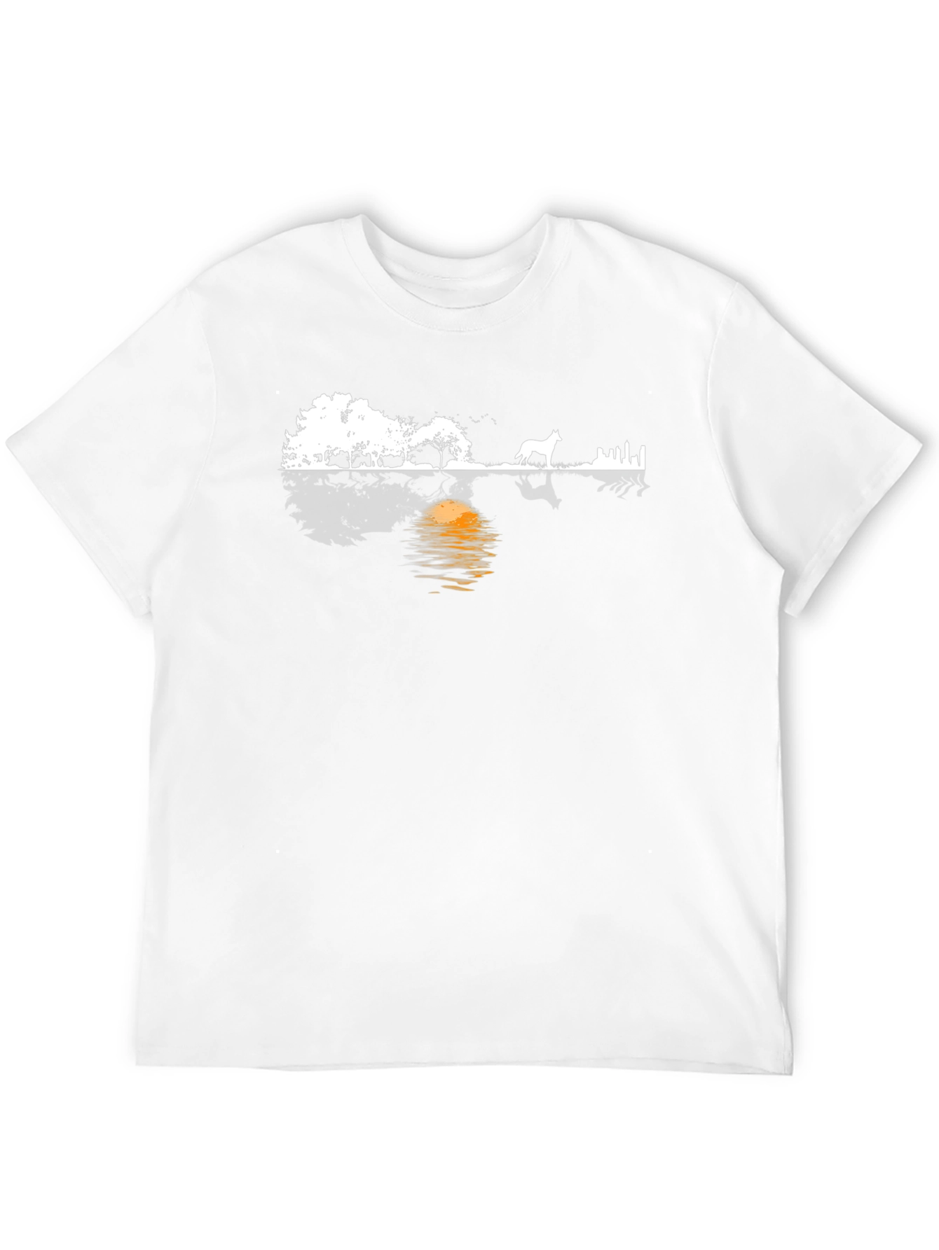 Silhouette Landscape Graphic Tee - Modern Style