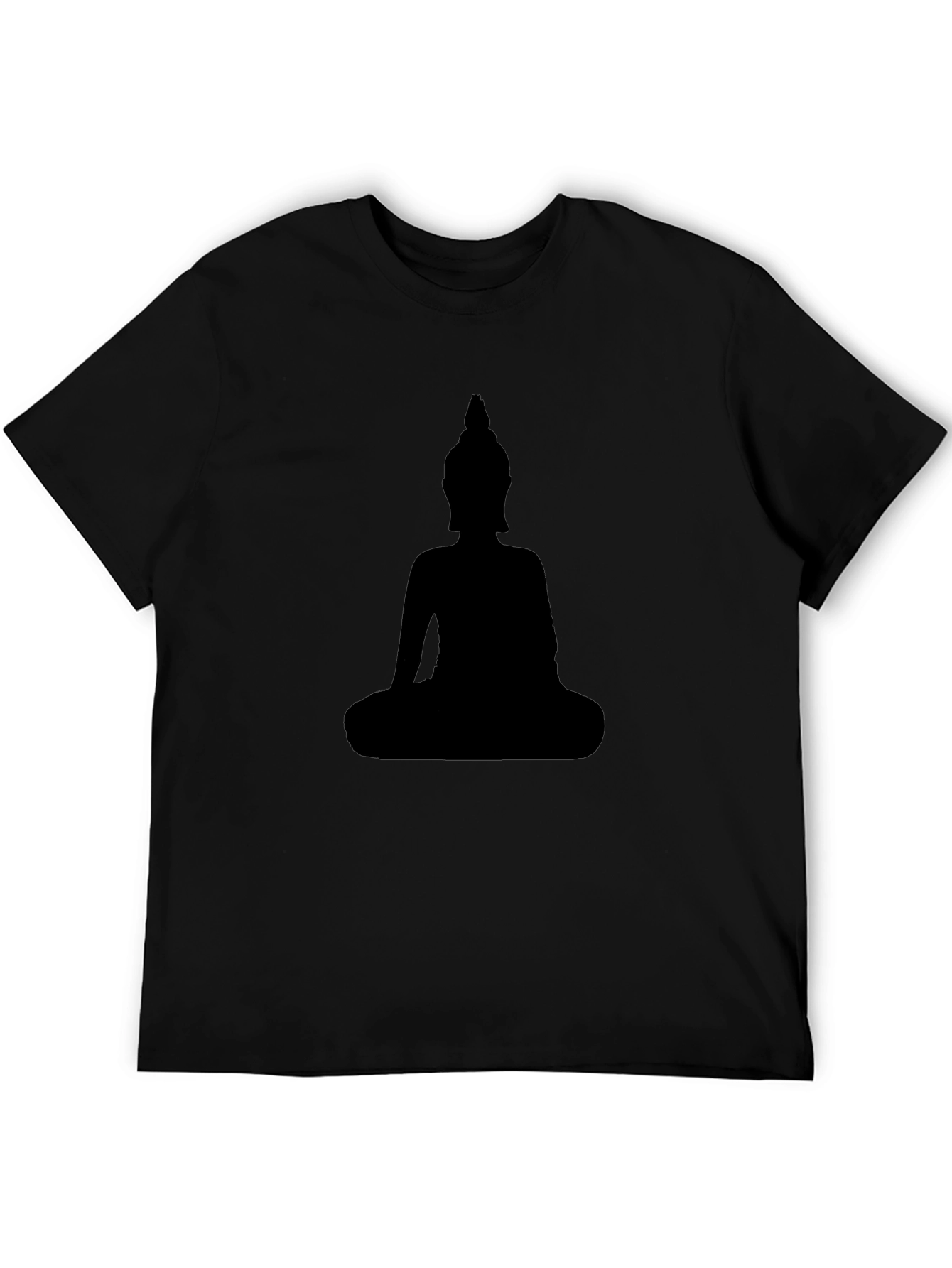 Buddha Silhouette Black T-Shirt