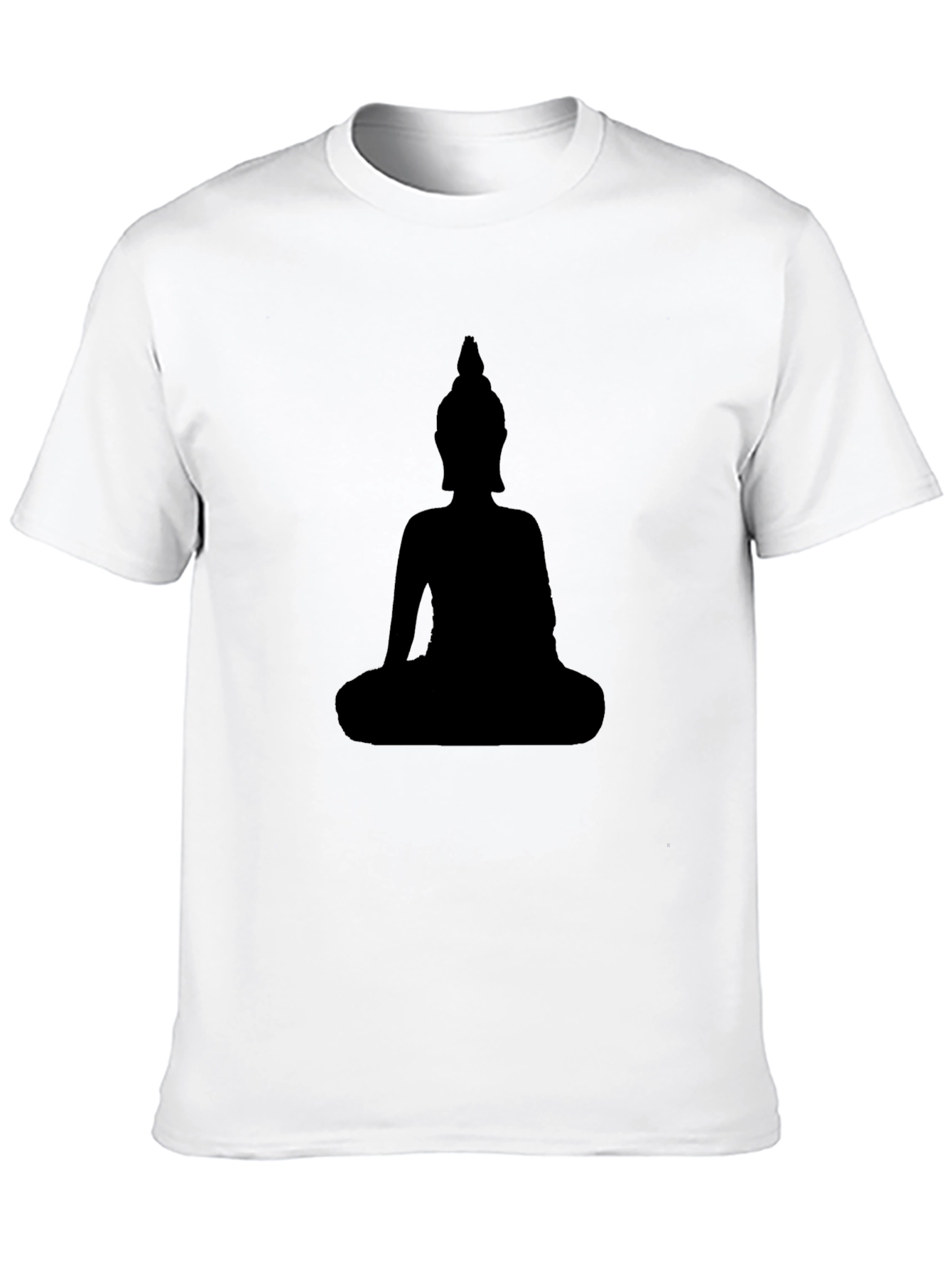 Buddha Silhouette Black T-Shirt
