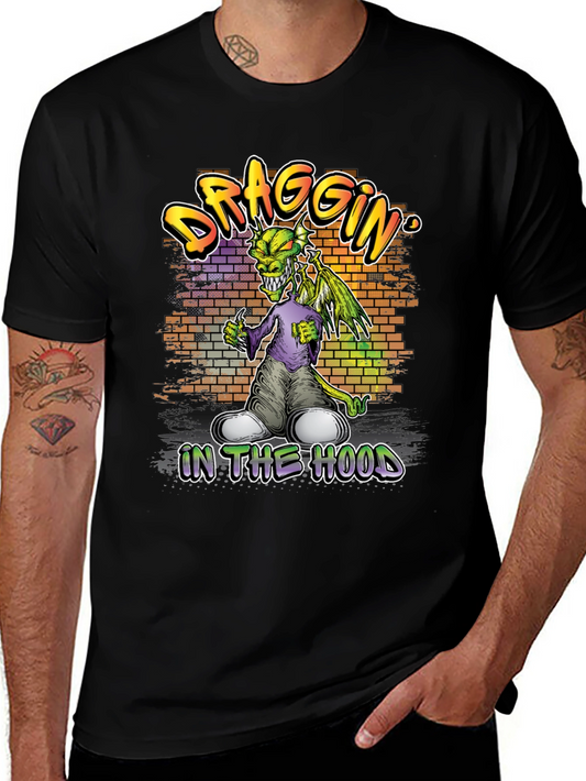 Draggin In The Hood Graphic T-Shirt