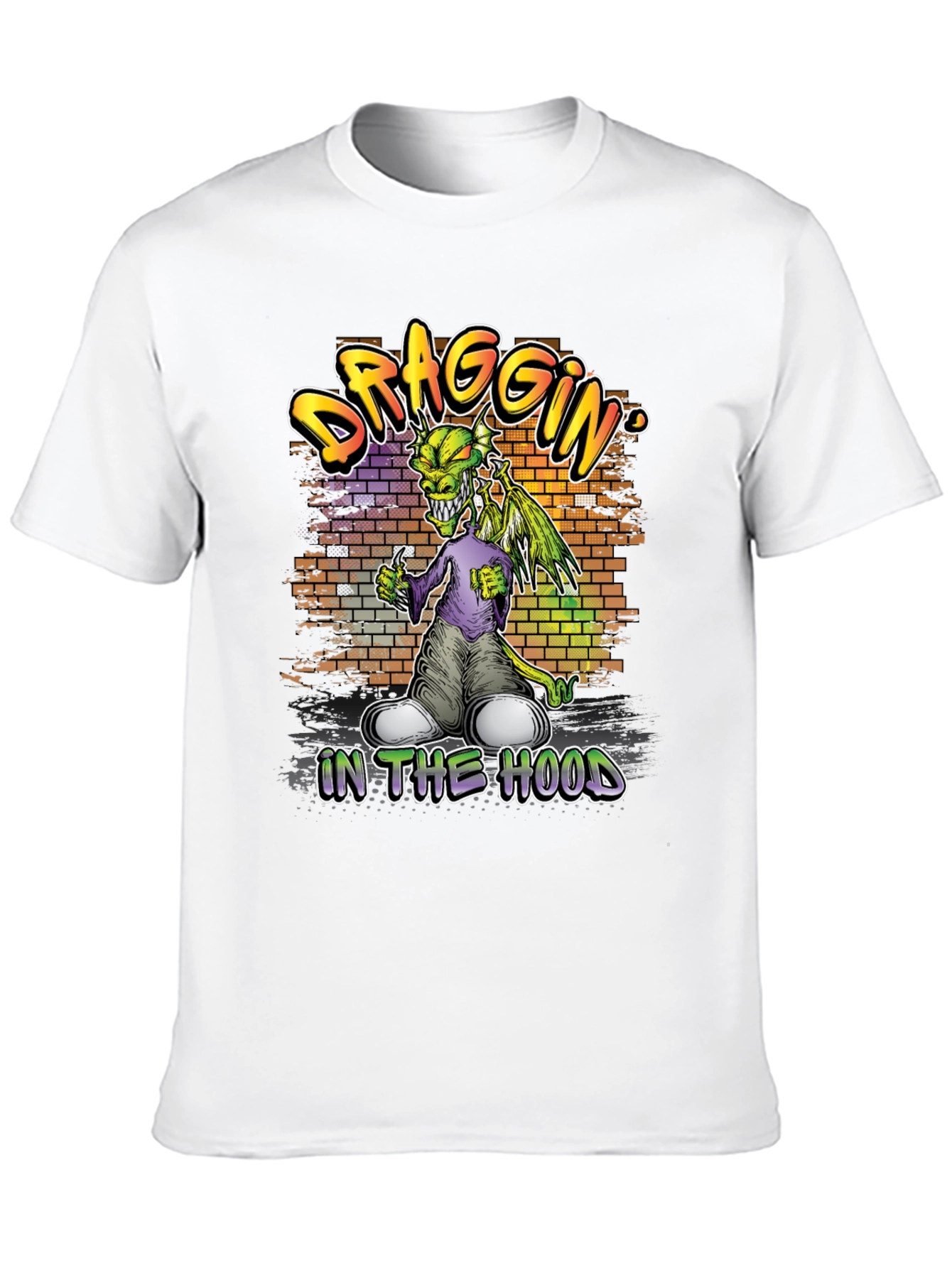 Draggin In The Hood Graphic T-Shirt