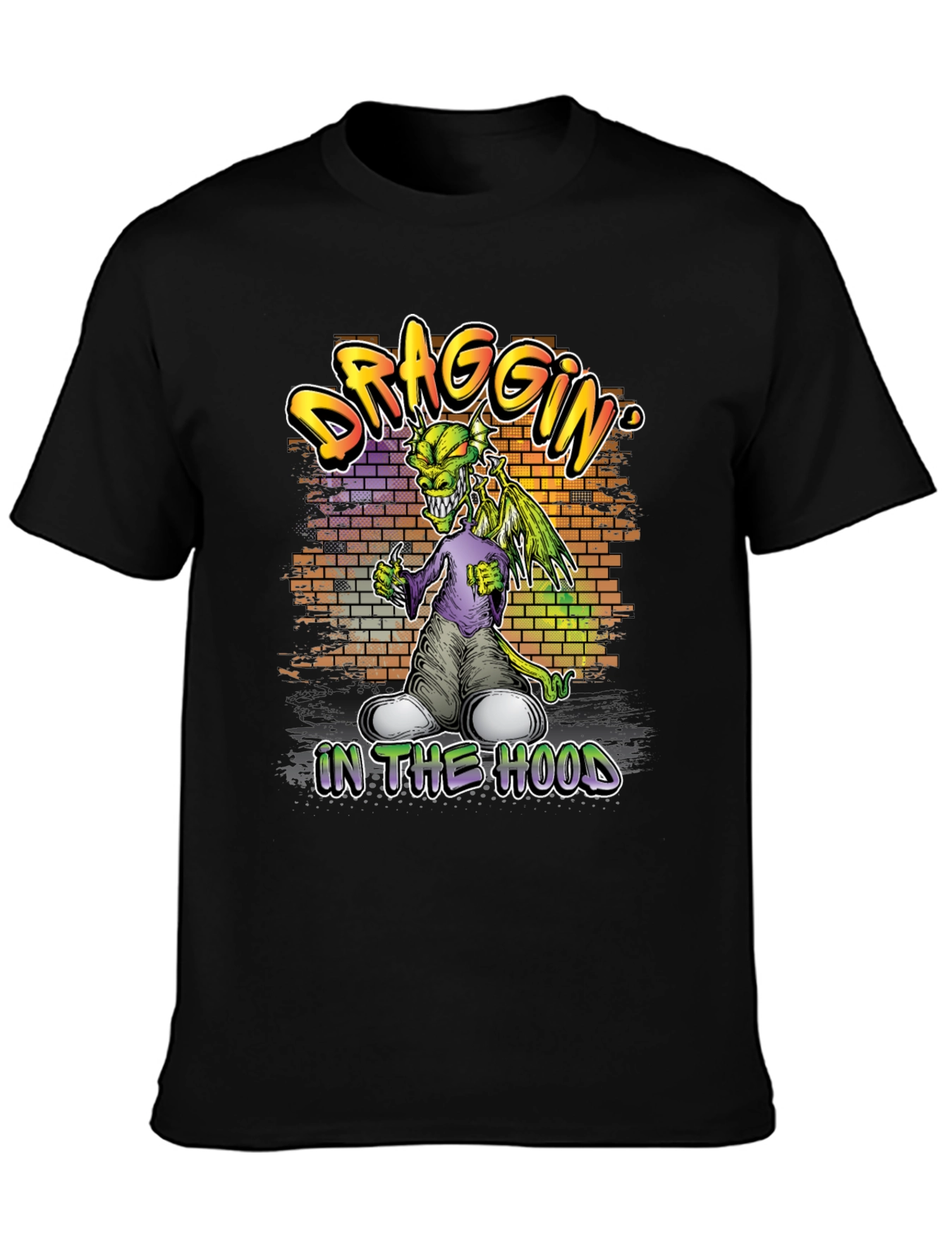 Draggin In The Hood Graphic T-Shirt