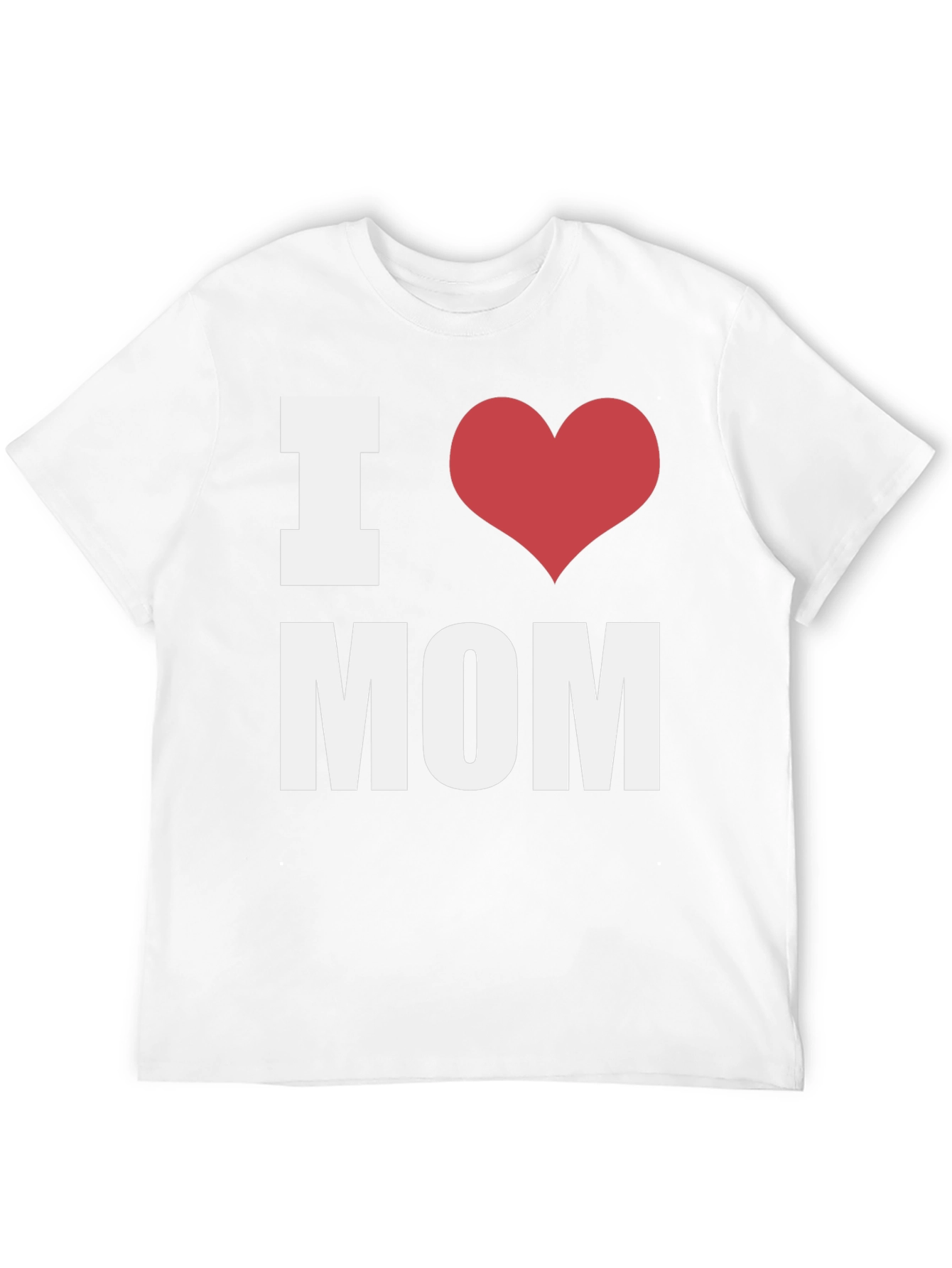 I Heart Mom T-Shirt - Black - Mens Fashion