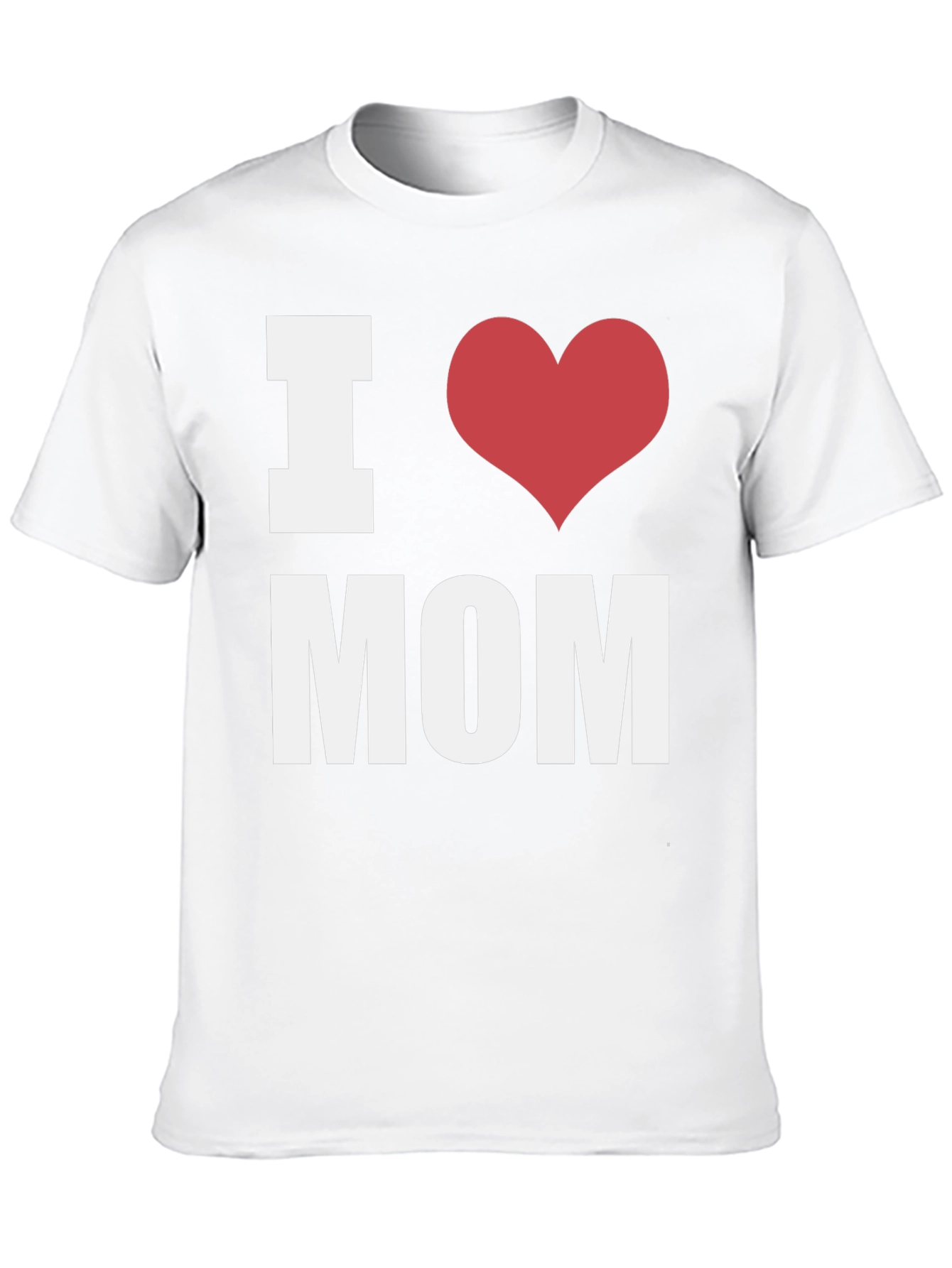 I Heart Mom T-Shirt - Black - Mens Fashion