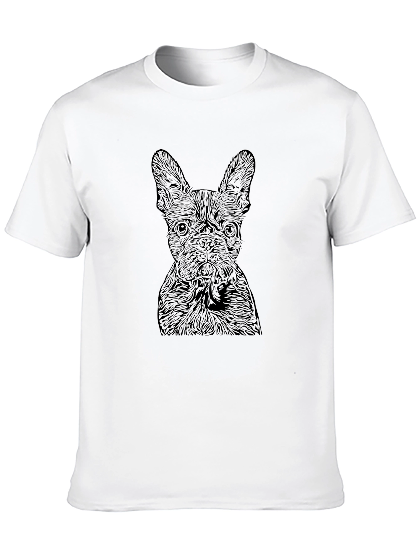 French Bulldog Graphic Tee - Mens Black T-Shirt
