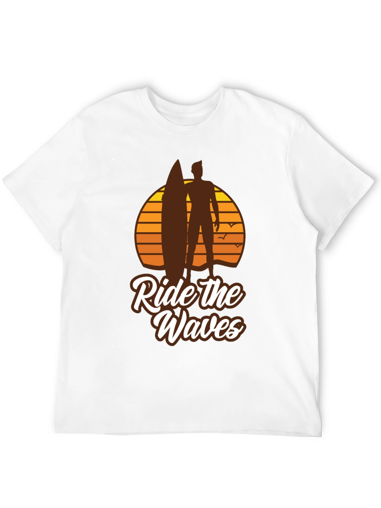 Ride the Waves Graphic T-Shirt - Surfer Style