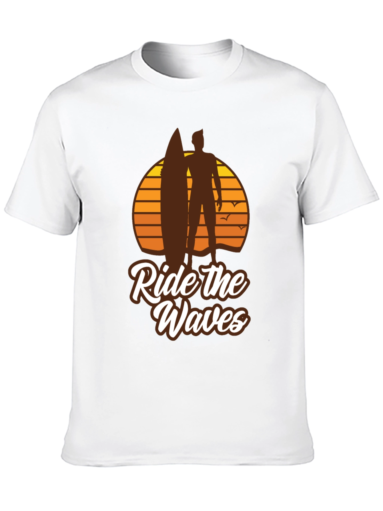 Ride the Waves Graphic T-Shirt - Surfer Style