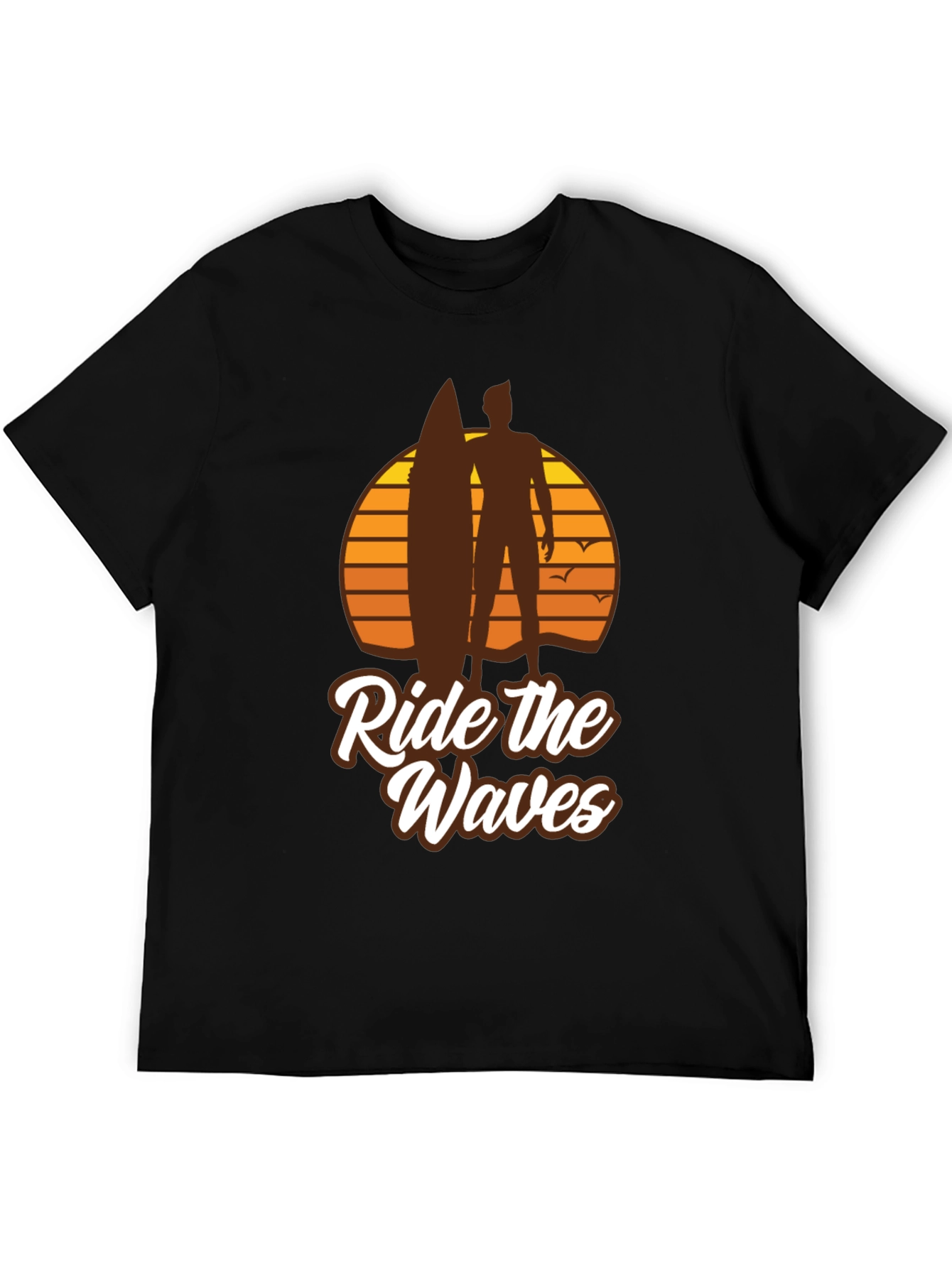 Ride the Waves Graphic T-Shirt - Surfer Style