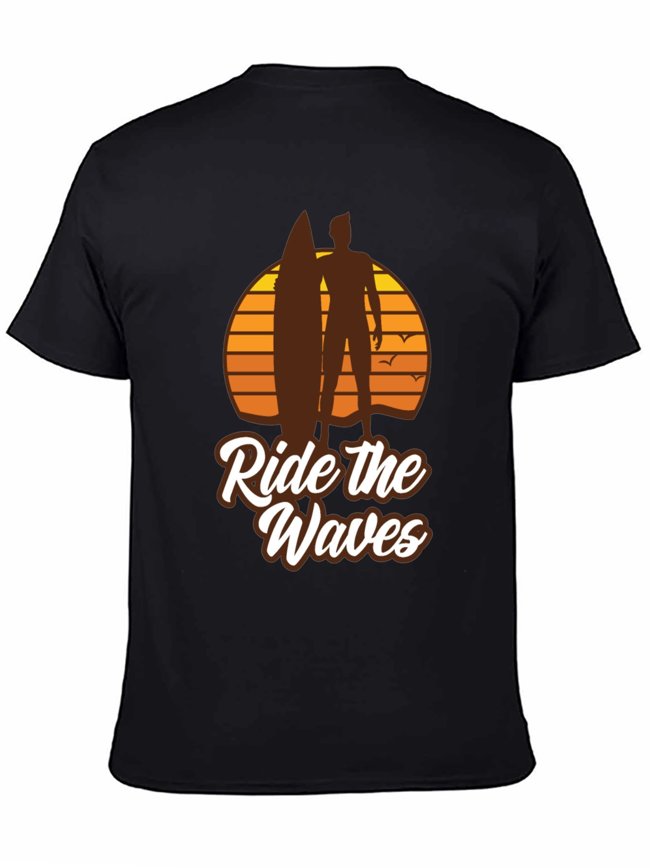 Ride the Waves Graphic T-Shirt - Surfer Style