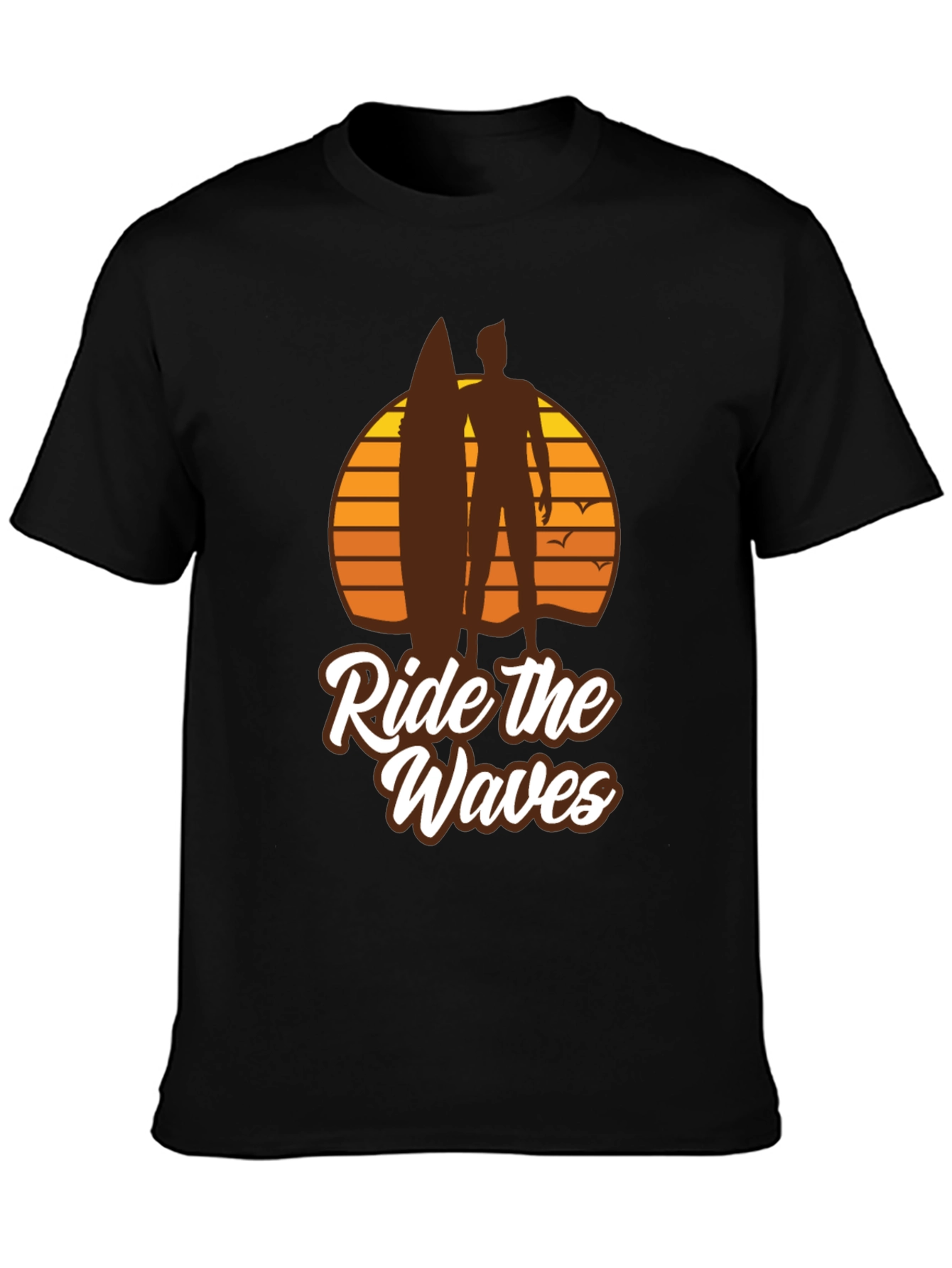Ride the Waves Graphic T-Shirt - Surfer Style