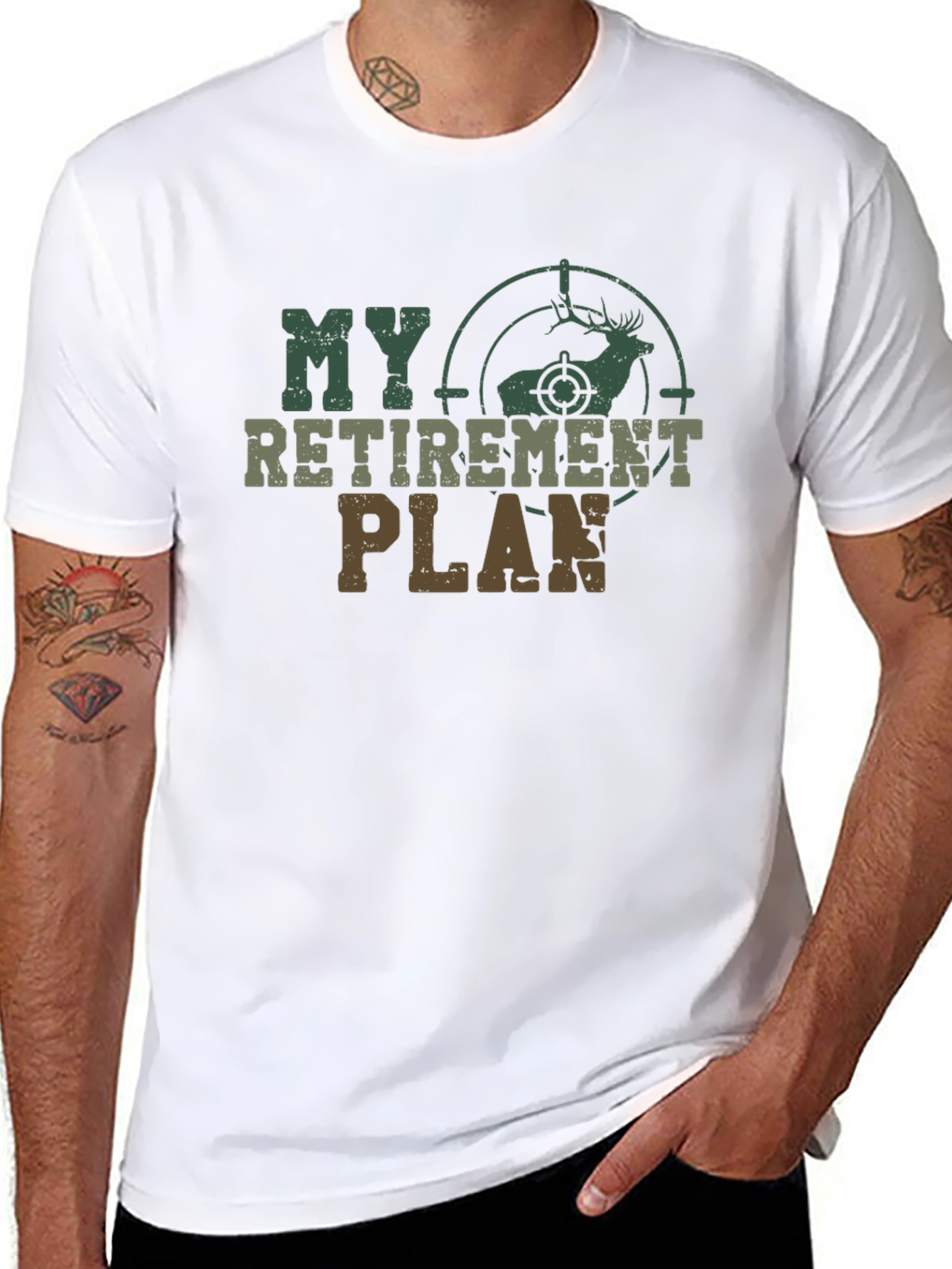 My Retirement Plan Deer Hunting Graphic T-Shirt