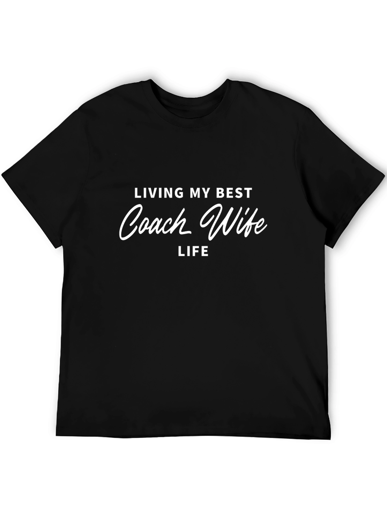 Coach Wife Life T-Shirt - Black