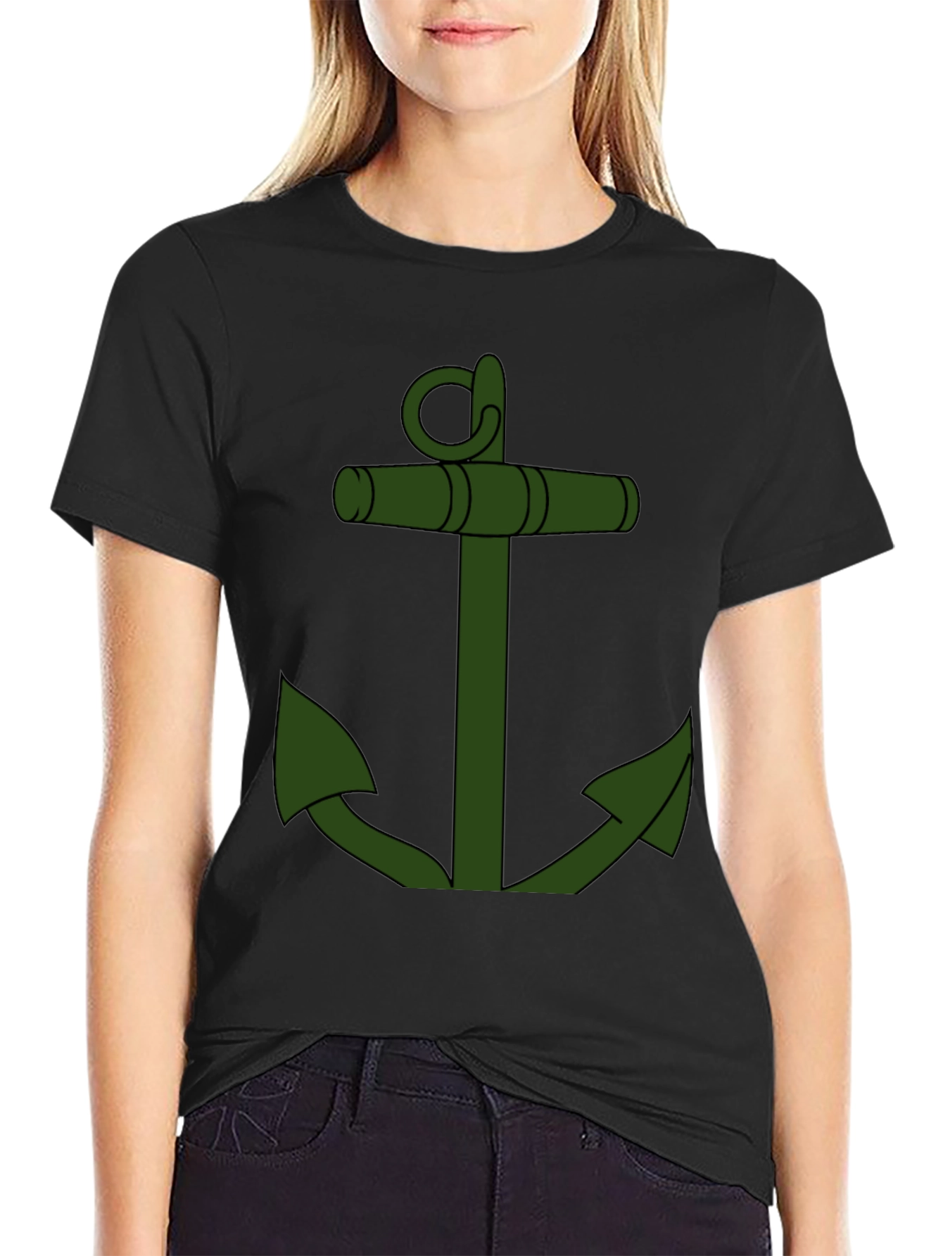 Anchor Graphic Tee - Classic Nautical Style
