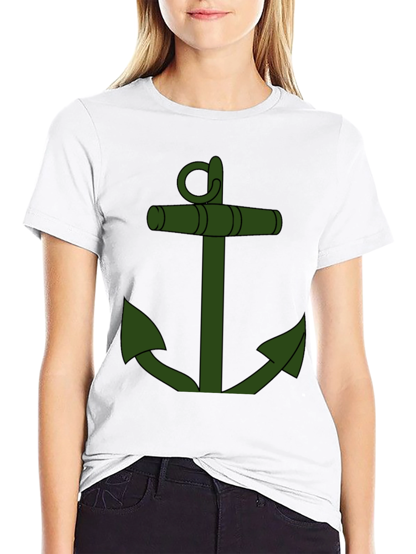 Anchor Graphic Tee - Classic Nautical Style