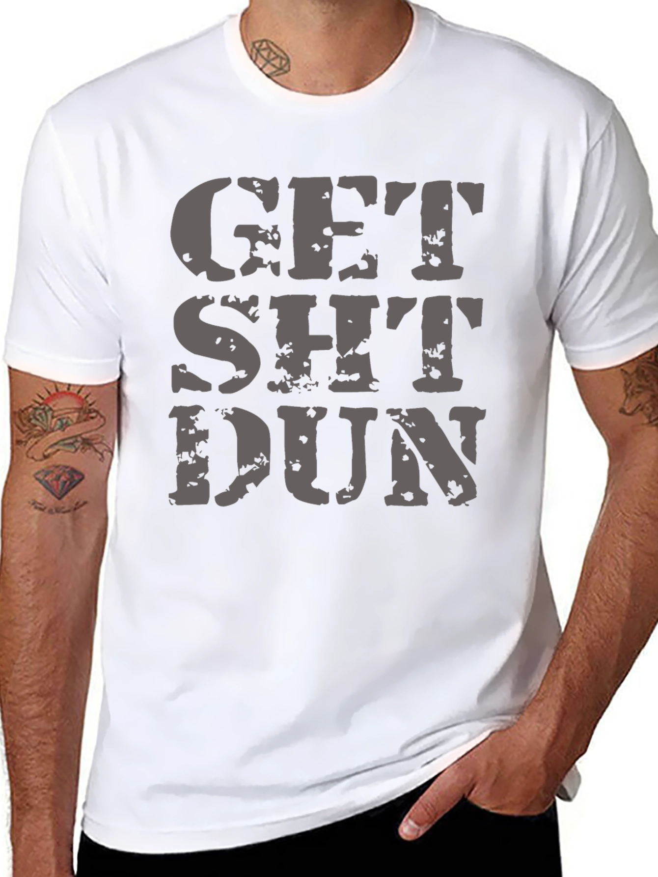 Get Sh*t Dun Graphic Tee - Black T-Shirt