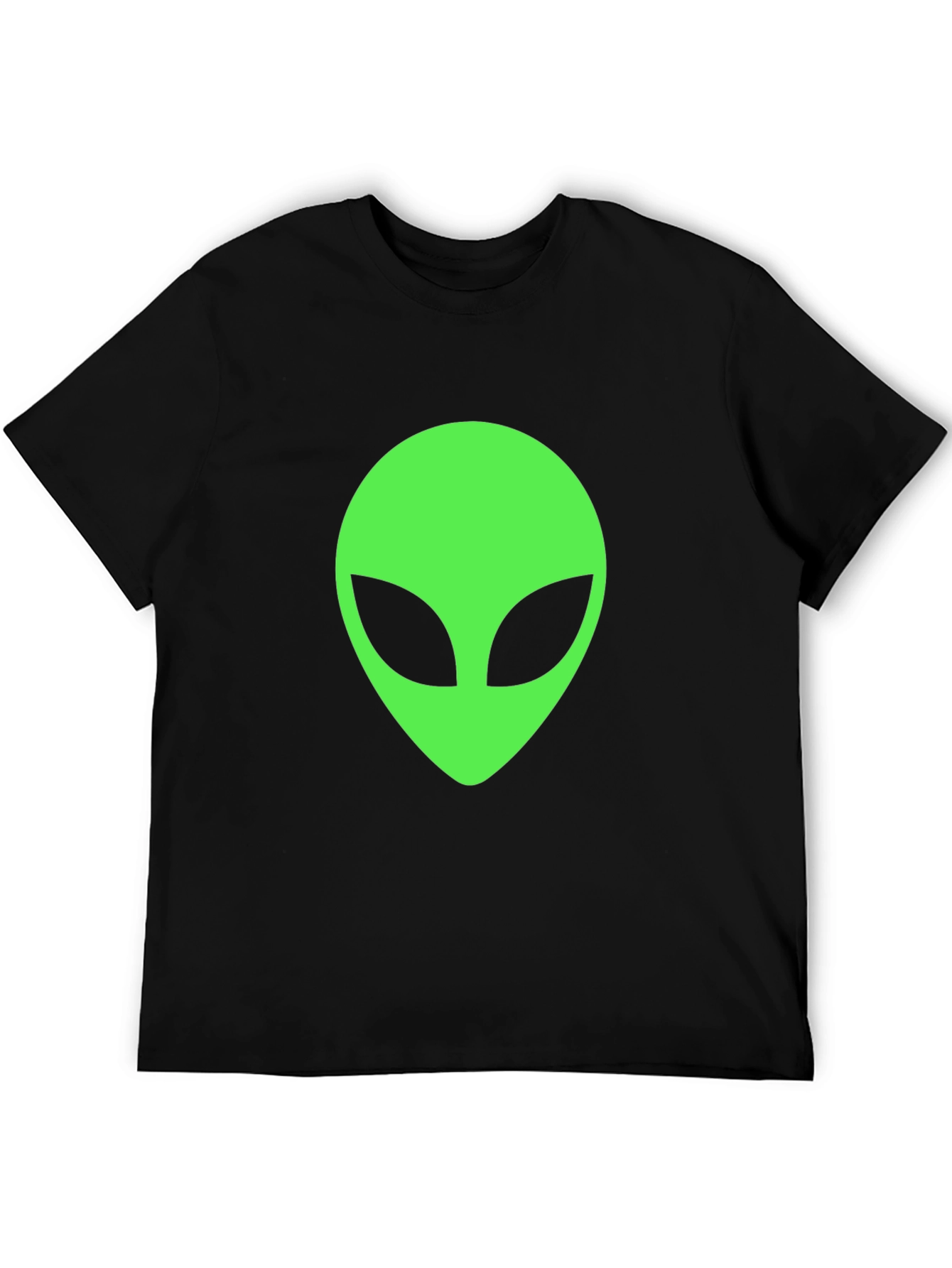Alien Head Graphic T-Shirt - Classic Black